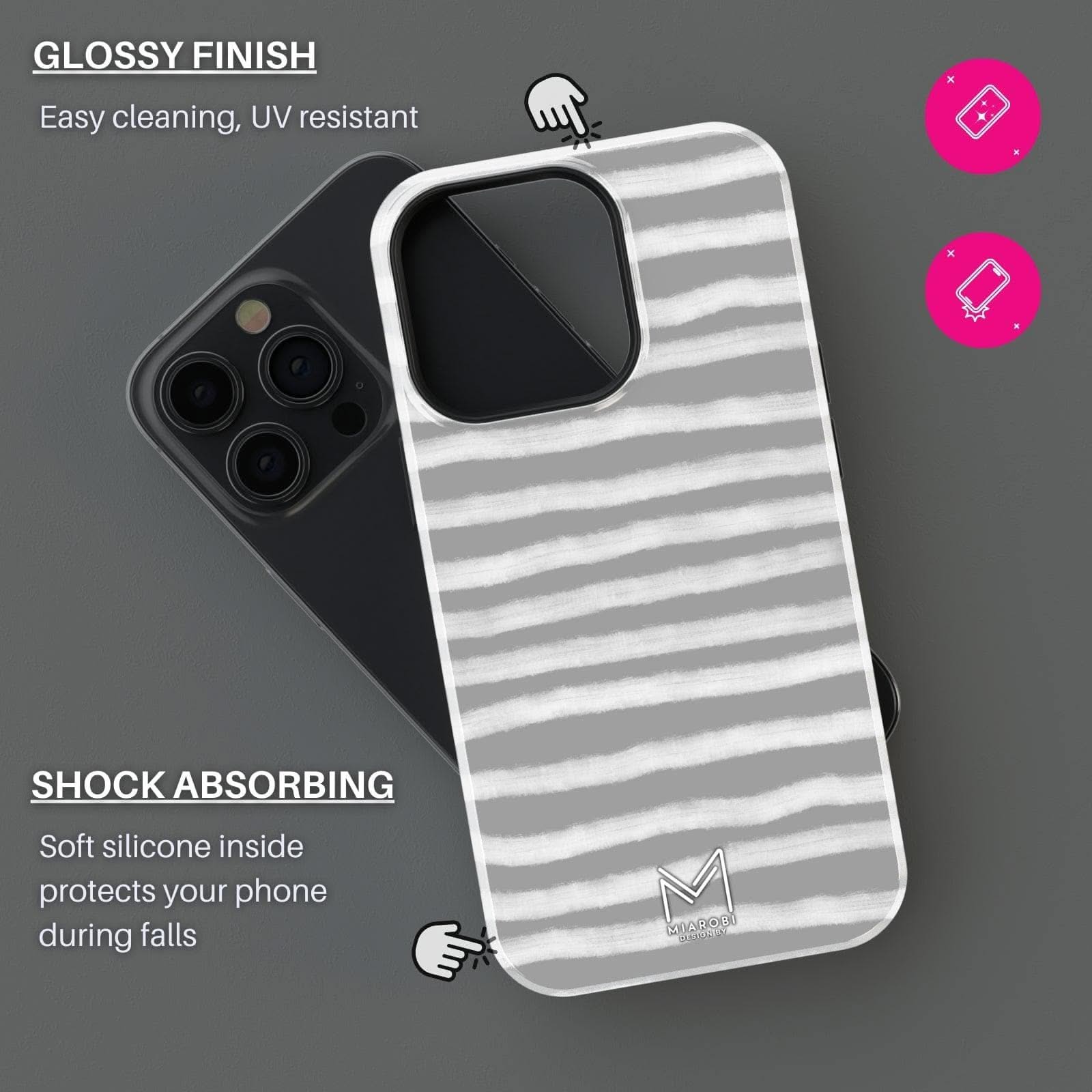 City Chic Zebra Life (Gray) Phone Case - Miarobi Design By