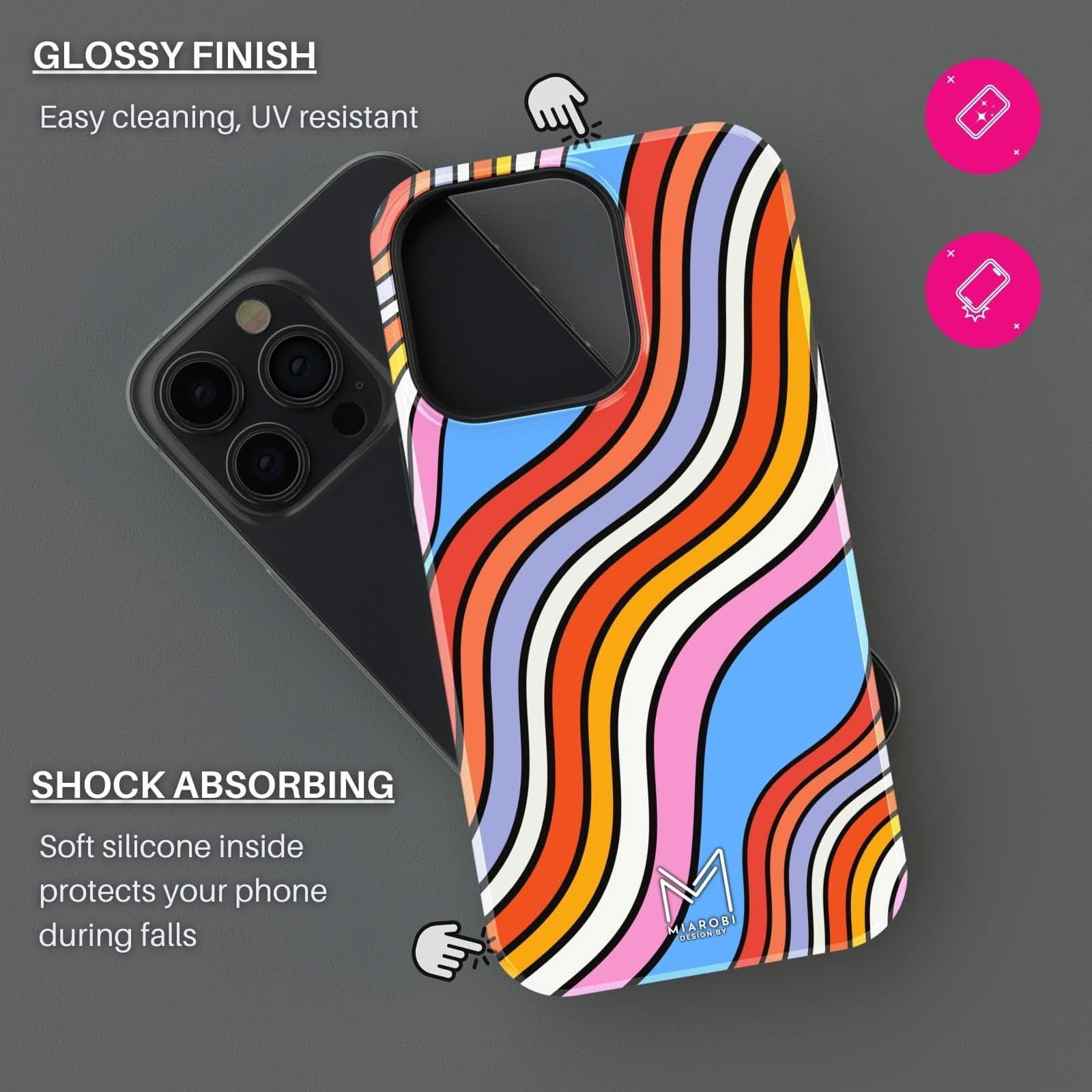 Crazy Mood (Blue) Phone Case - Miarobi Design By