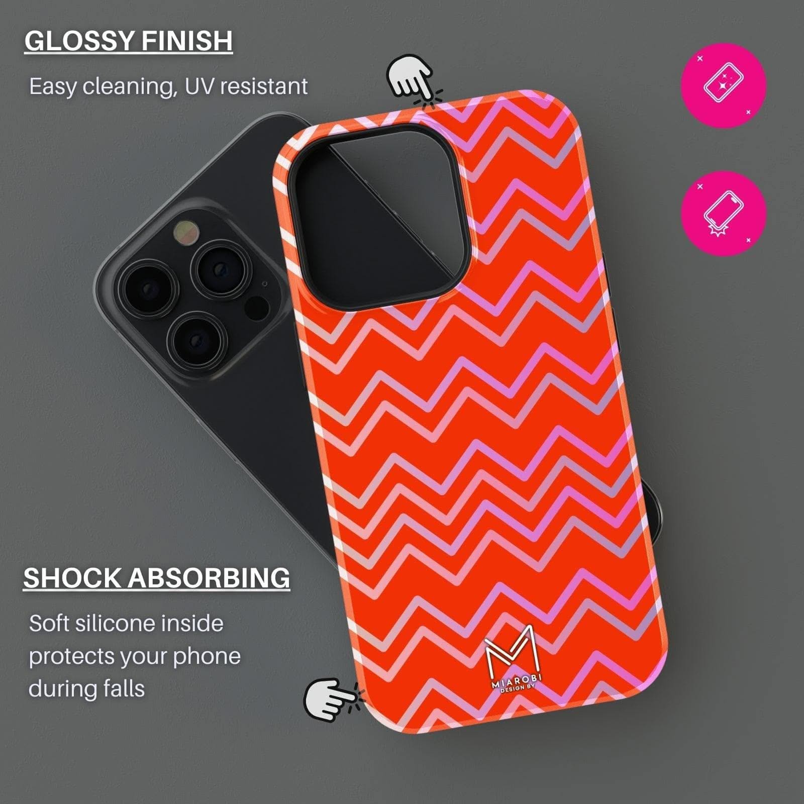 Disco Vibes (Red) Phone Case - Miarobi Design By