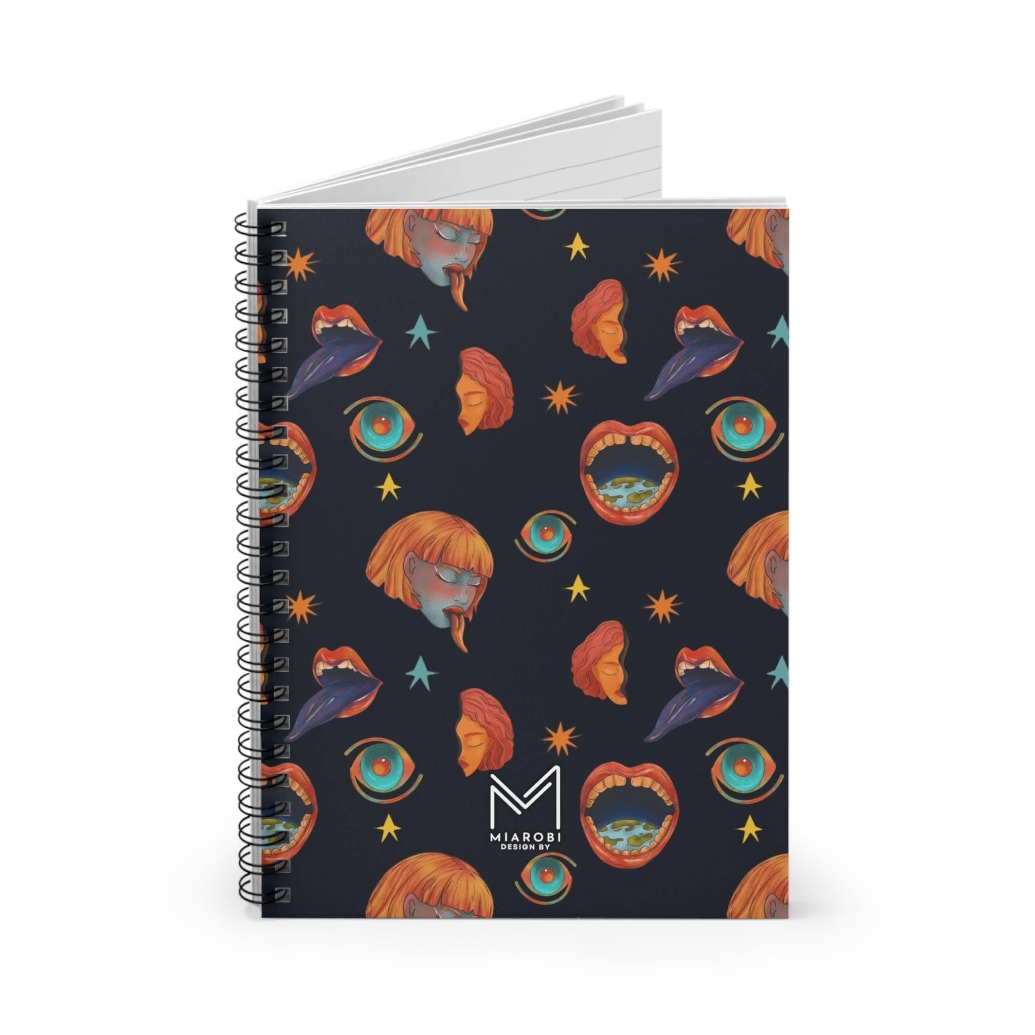 Eye Of The Universe Spiral Notebook - Miarobi Design By
