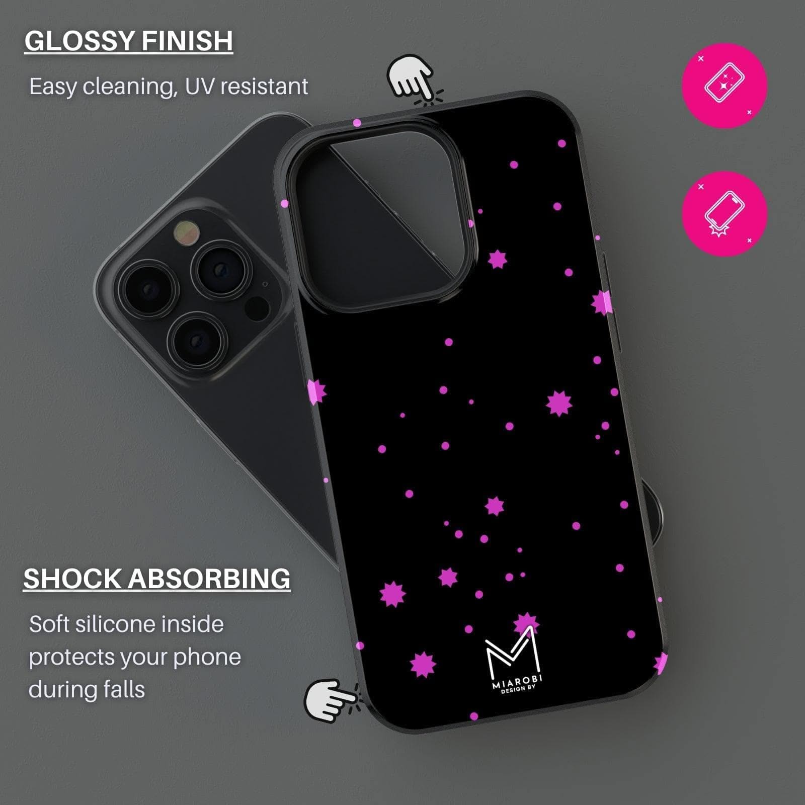 Magic Stars (Pink) Phone Case - Miarobi Design By