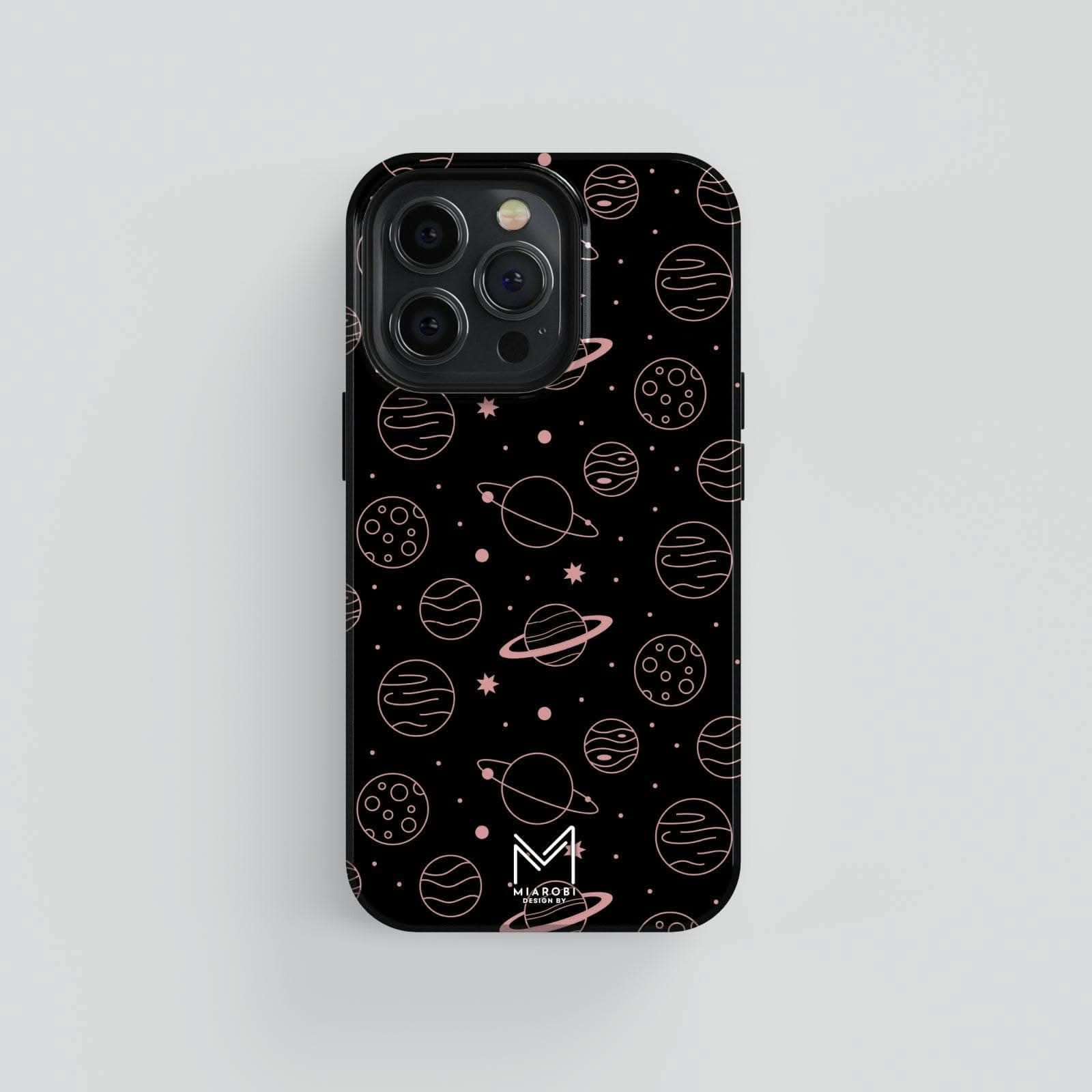 Moonstruck Celestial Beauty (Black) Phone Case - Miarobi Design By