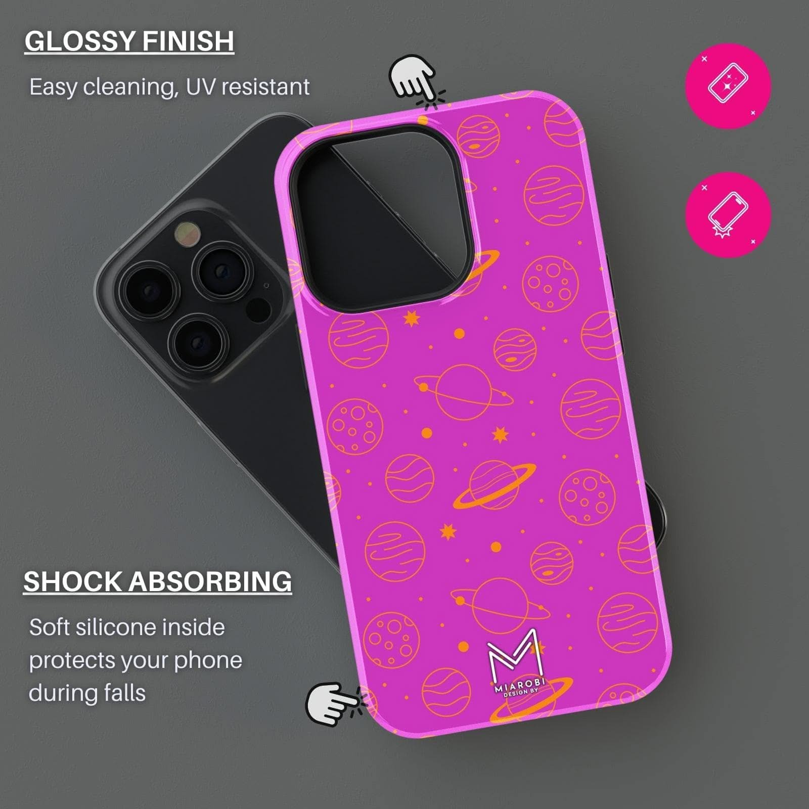 Moonstruck Celestial Beauty (Pink) Phone Case - Miarobi Design By