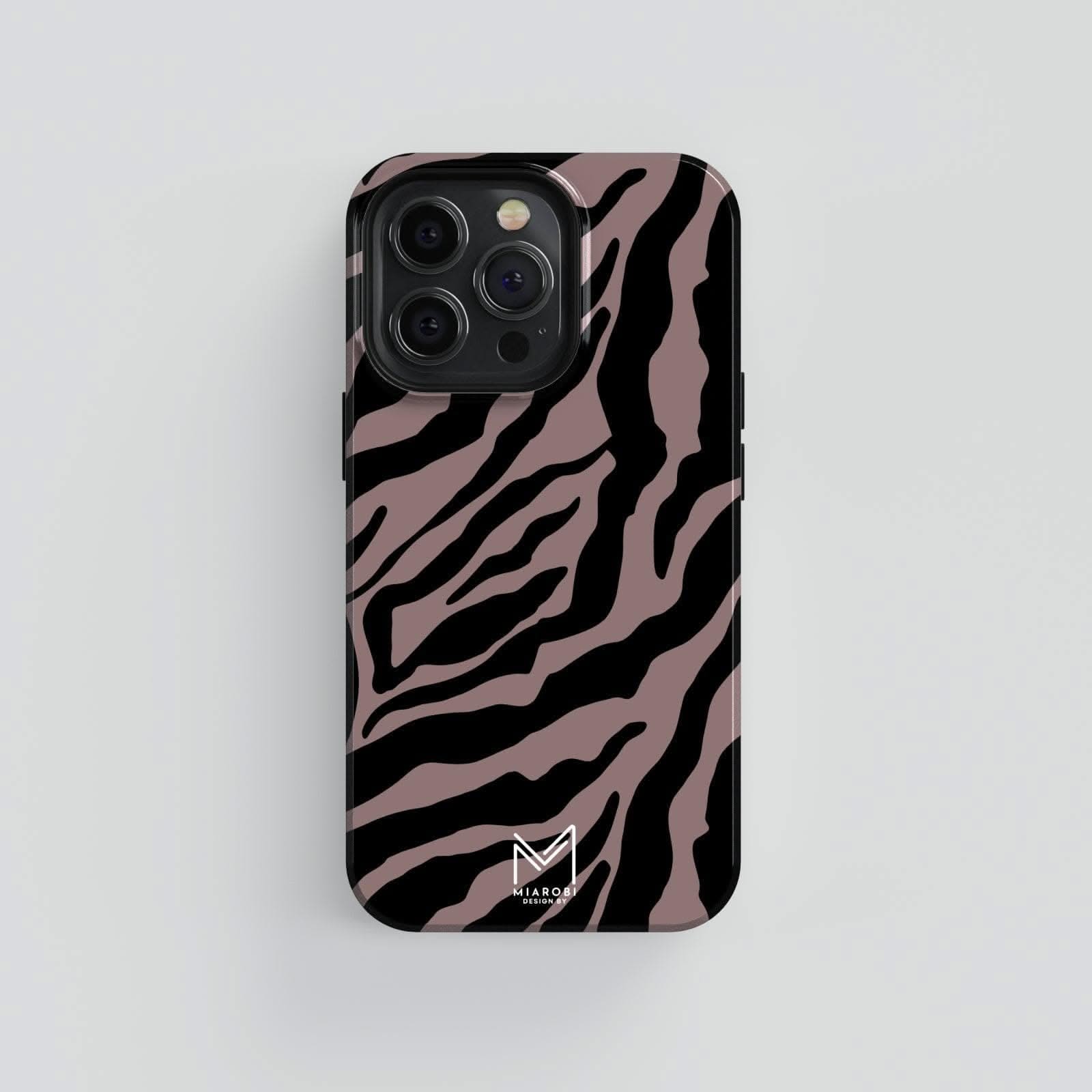 Power Stripes Confidence (Brown) Phone Case - Miarobi Design By
