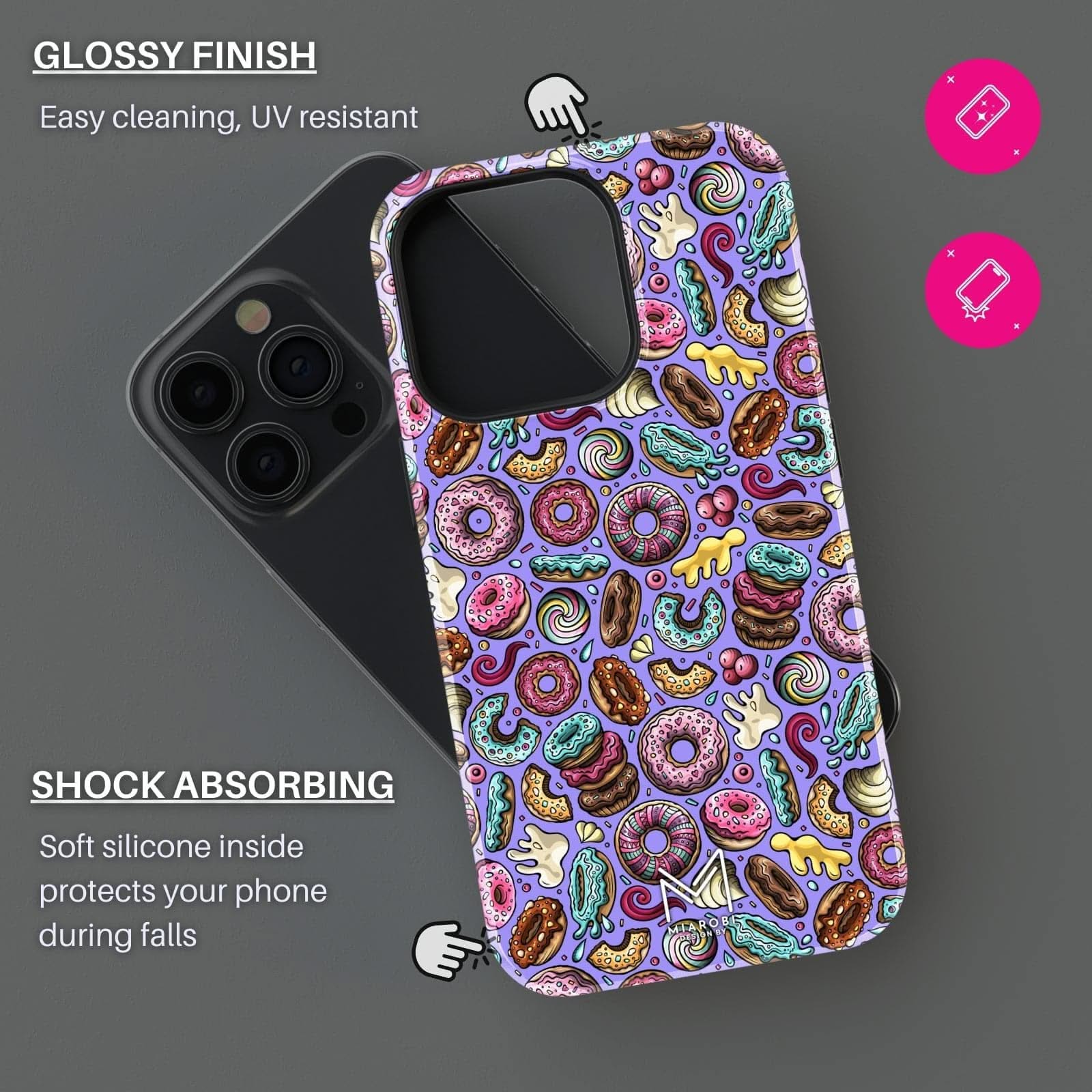 Sweet Tooth Fix (Purple) Phone Case - Miarobi Design By