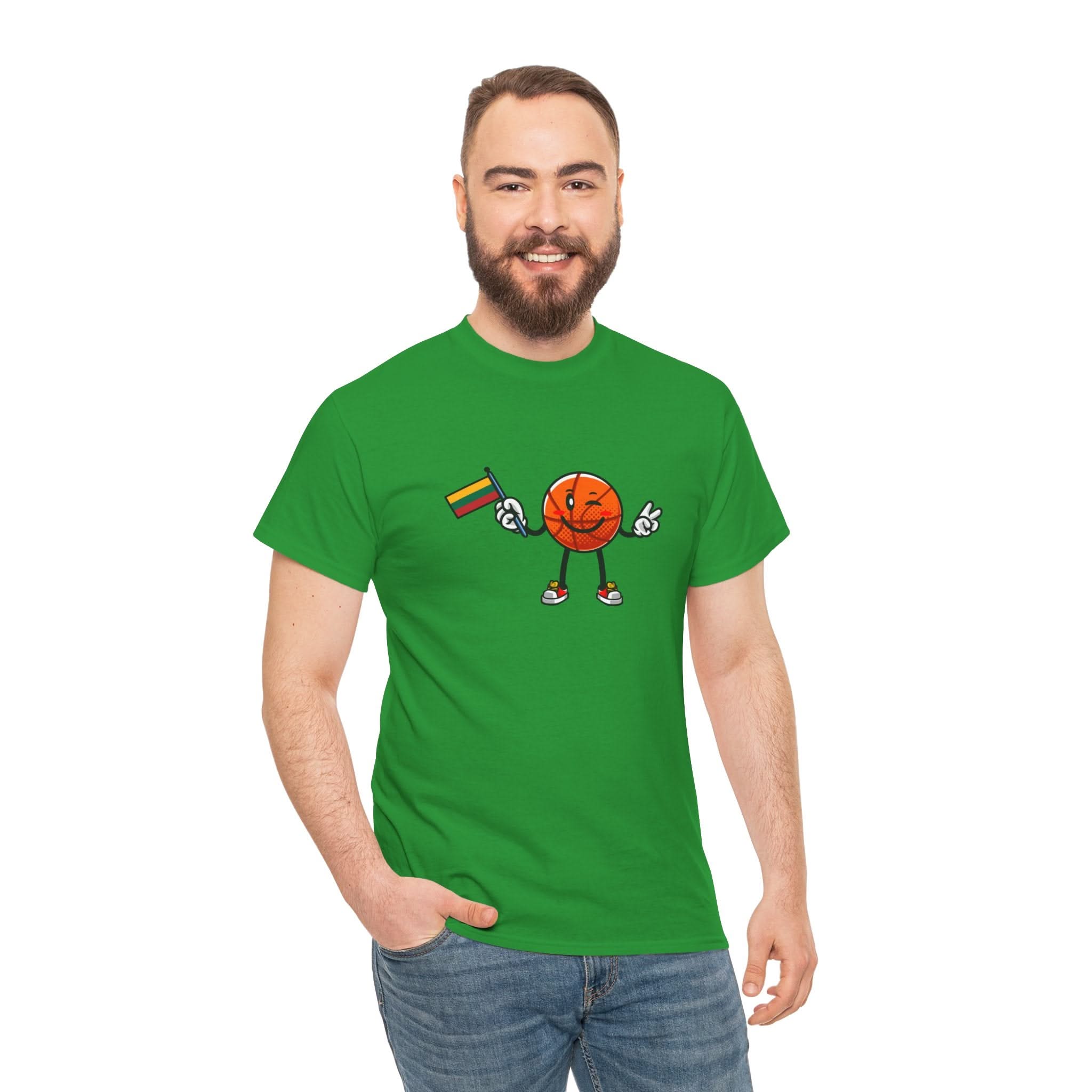 Fun Basketball - T-Shirt Unisex Heavy Cotton Tee