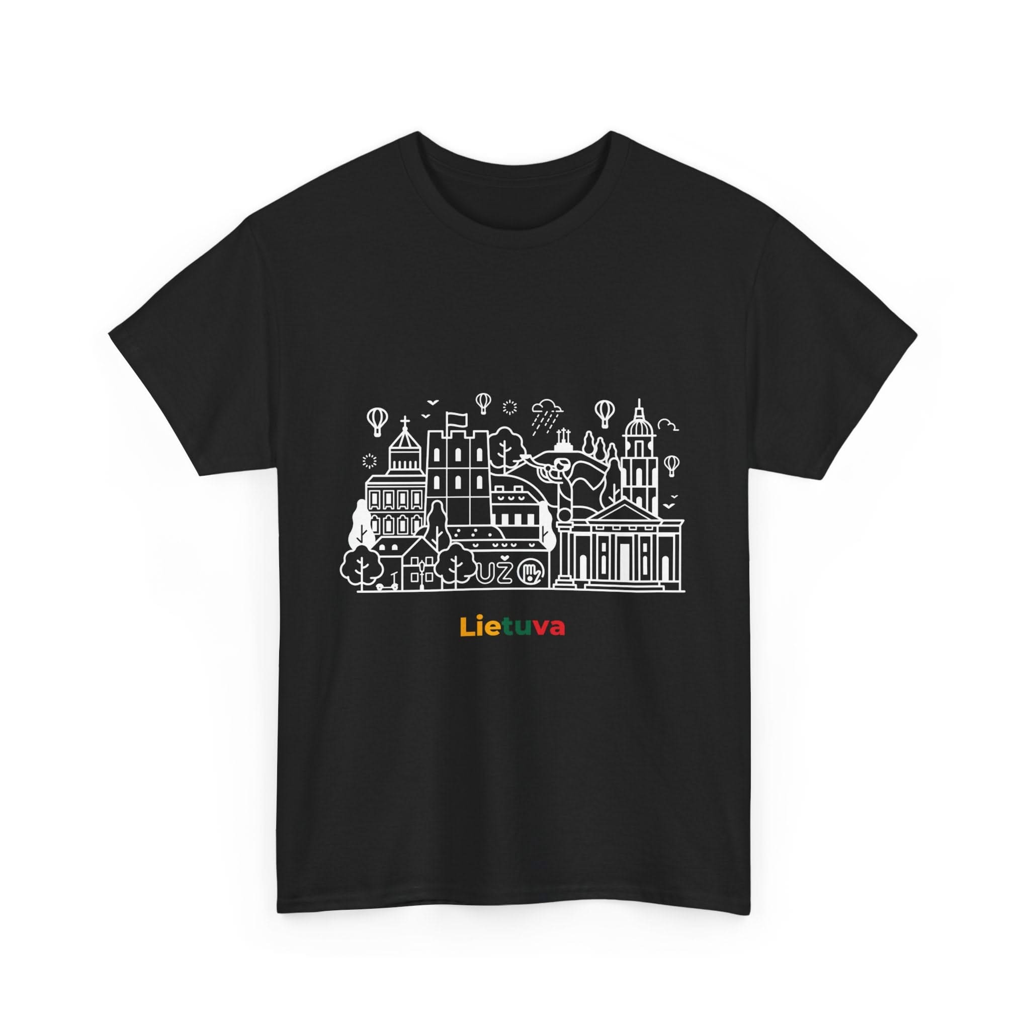 Lithuania Landmark T-Shirt - Unisex Heavy Cotton Tee
