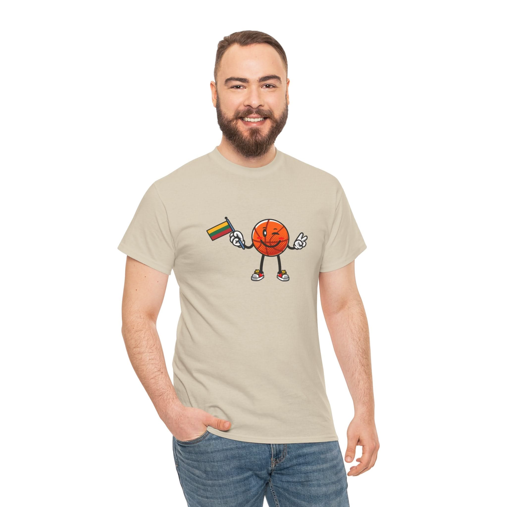Fun Basketball - T-Shirt Unisex Heavy Cotton Tee