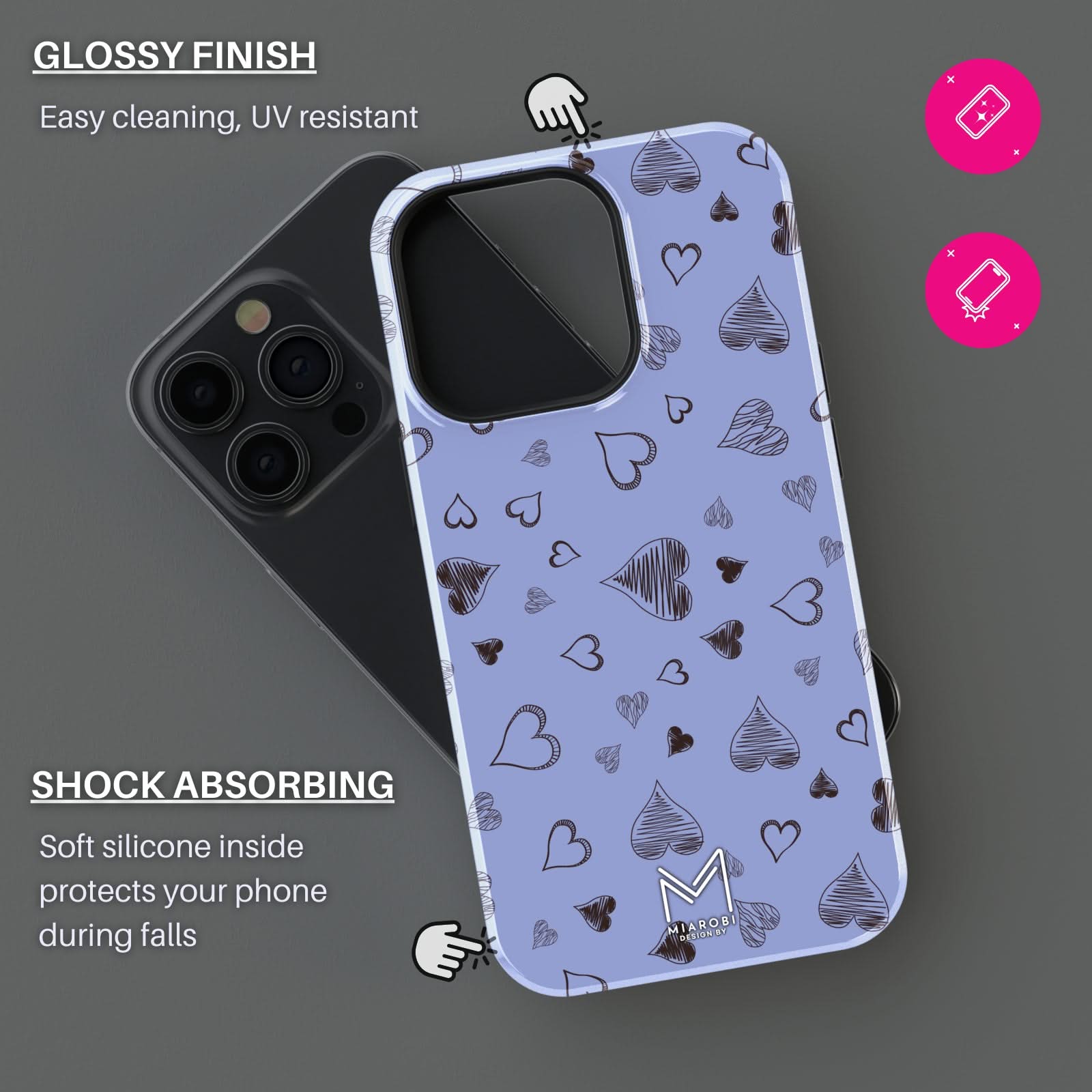 Heart Graphics Phone Case