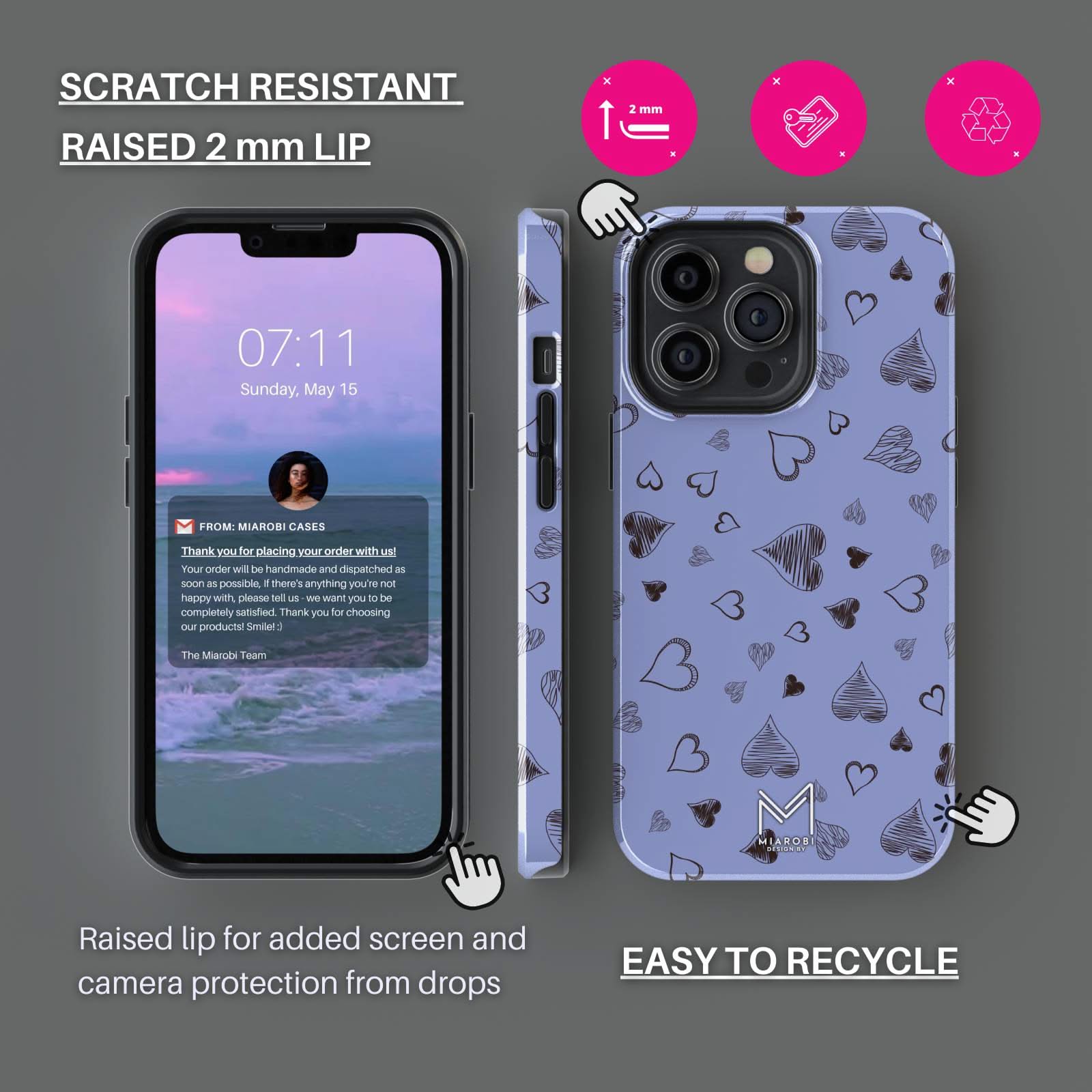 Heart Graphics Phone Case