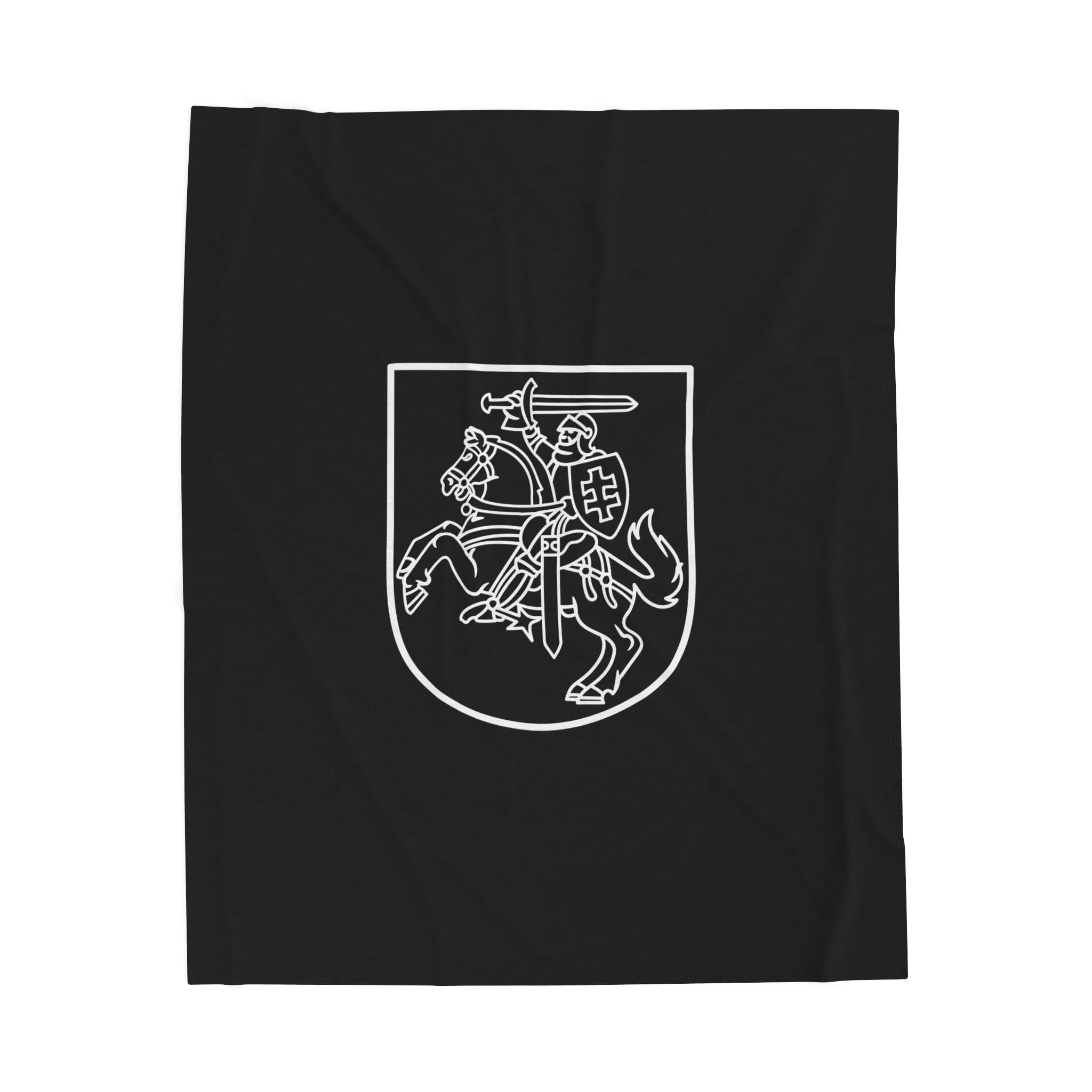 Knight on Horseback Velveteen Plush Blanket