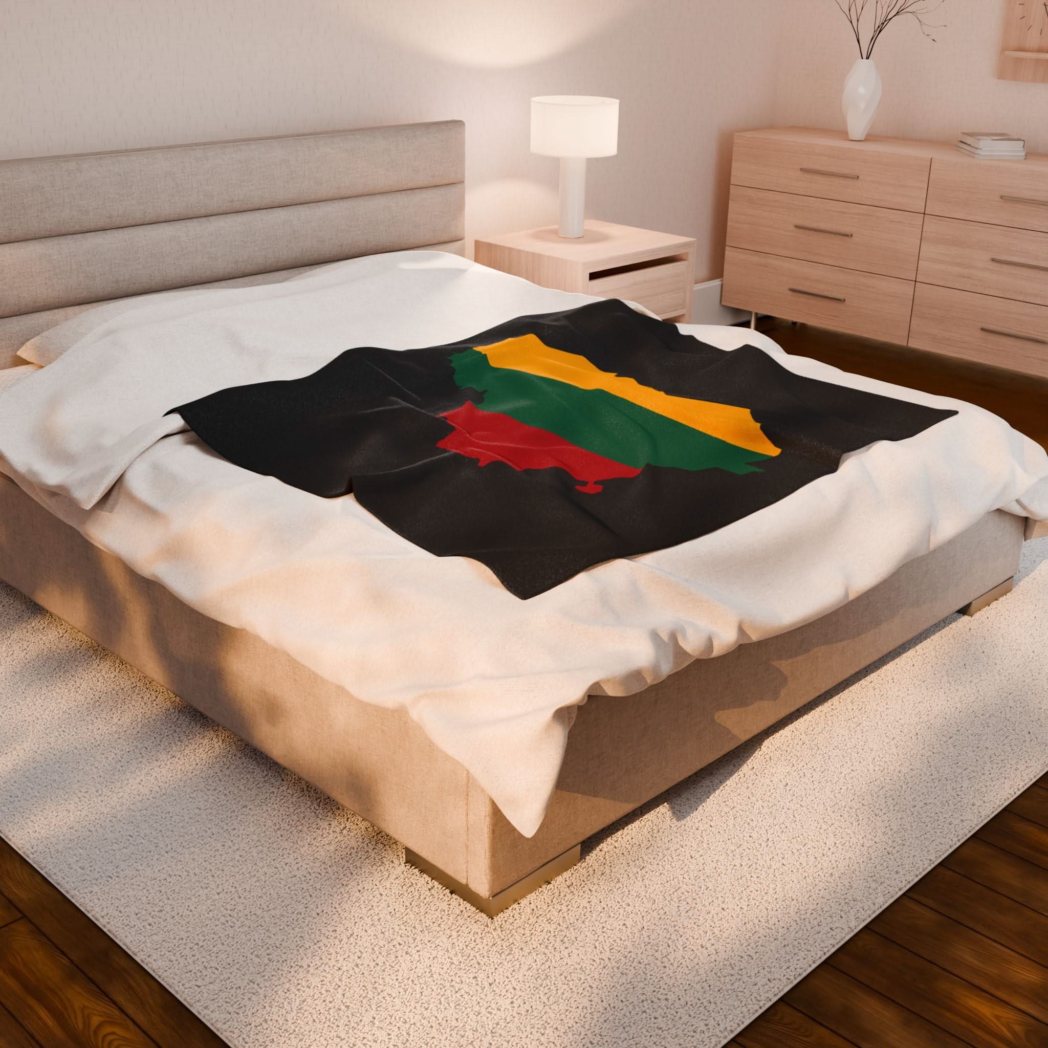 Lithuania Flag Velveteen Plush Blanket