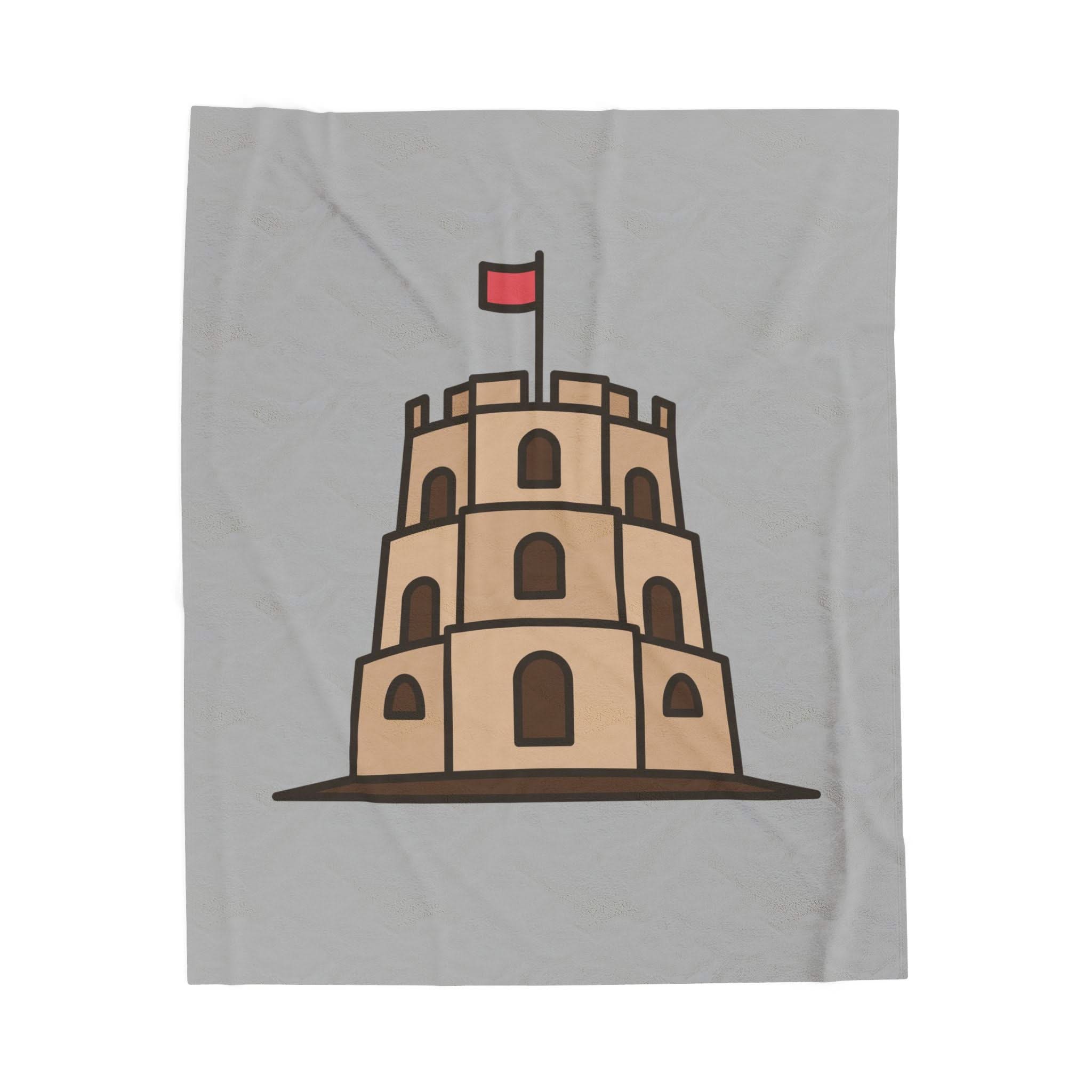 Gediminas castle Velveteen Plush Blanket