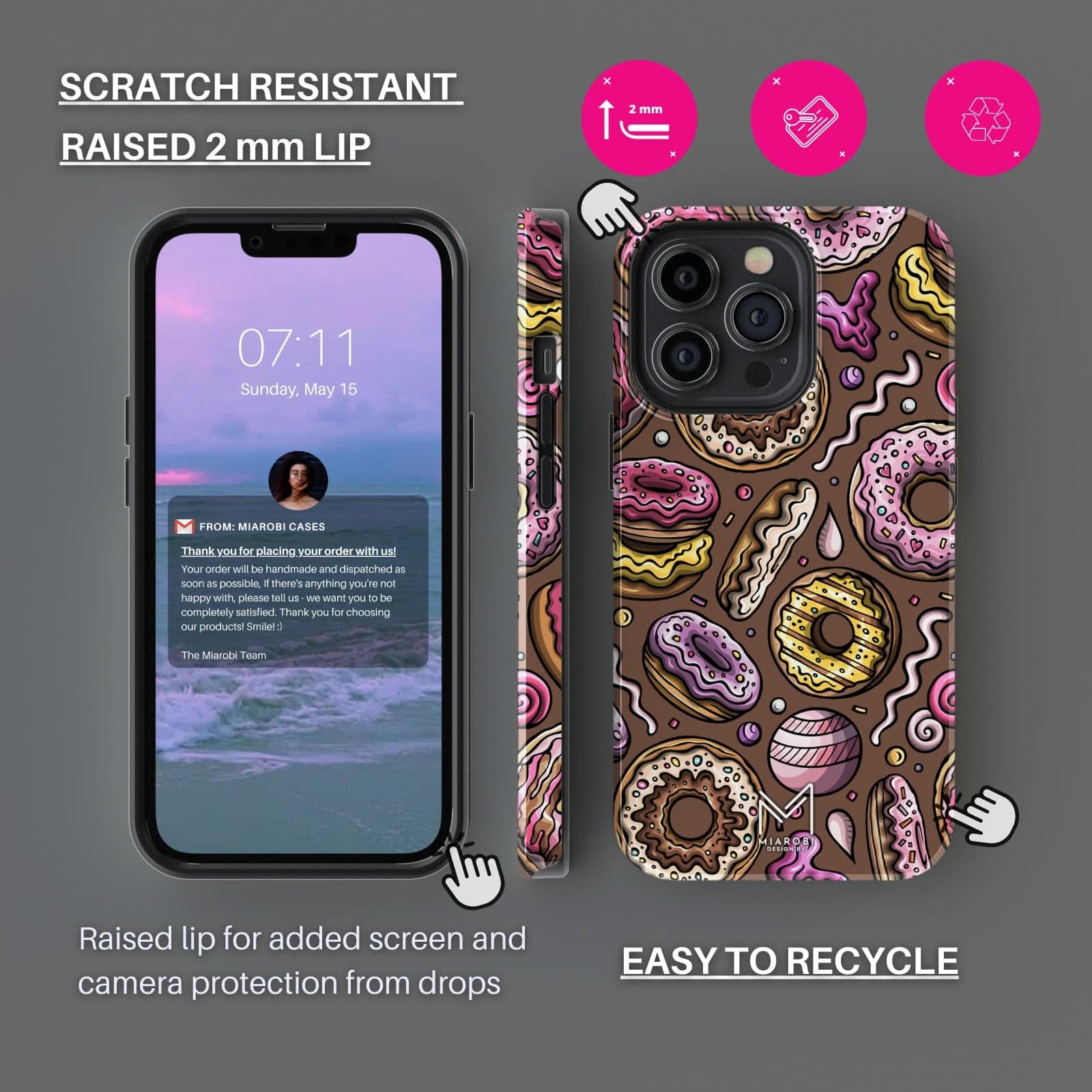 Boston Cream Phone Case - Miarobi Design By