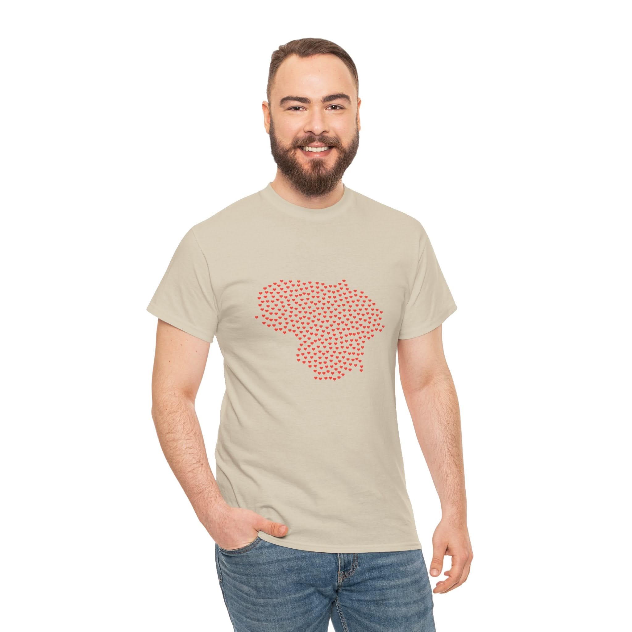 Lithuanian Hearts - T-Shirt Unisex Heavy Cotton Tee