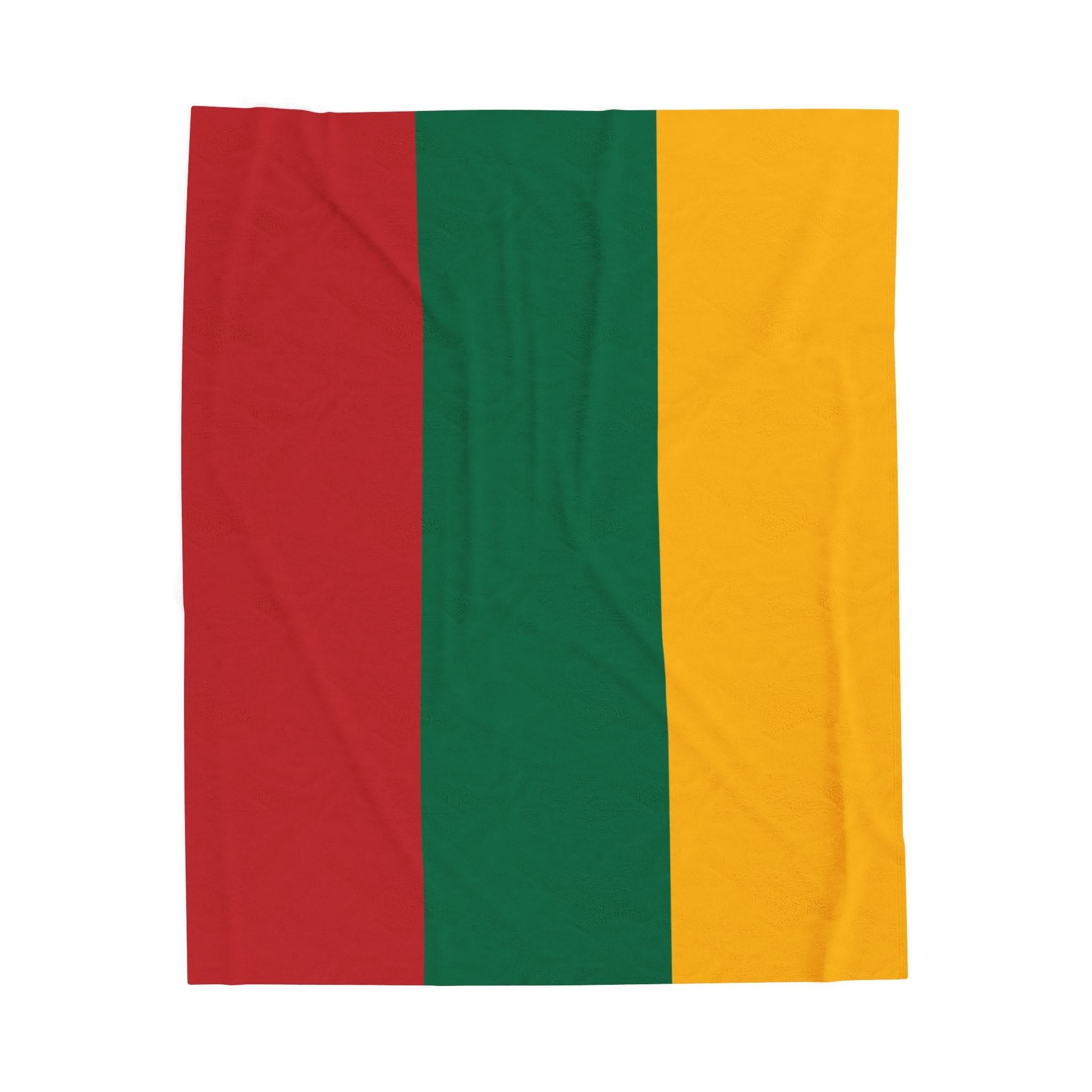 Lithuanian Flag Velveteen Plush Blanket