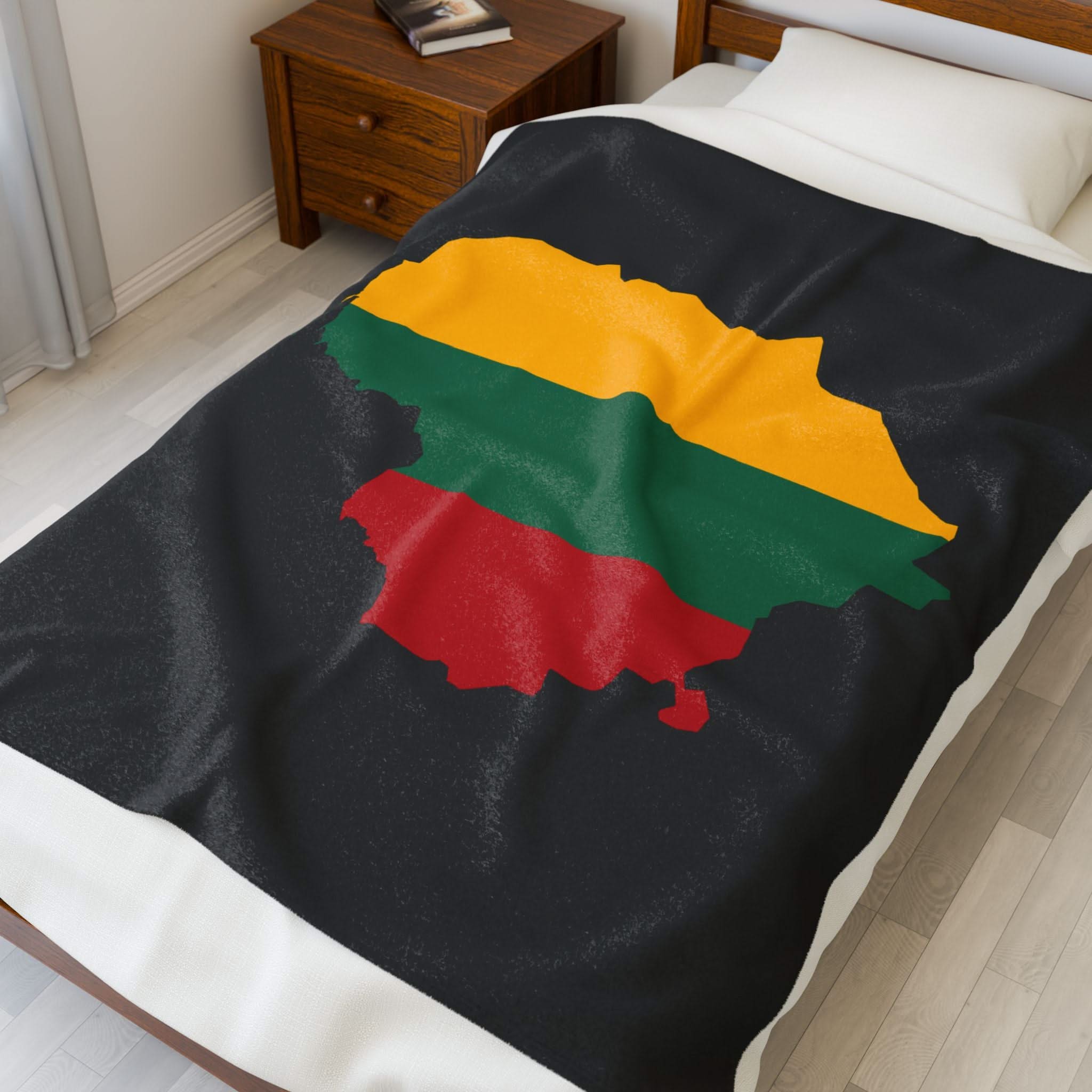 Lithuania Flag Velveteen Plush Blanket