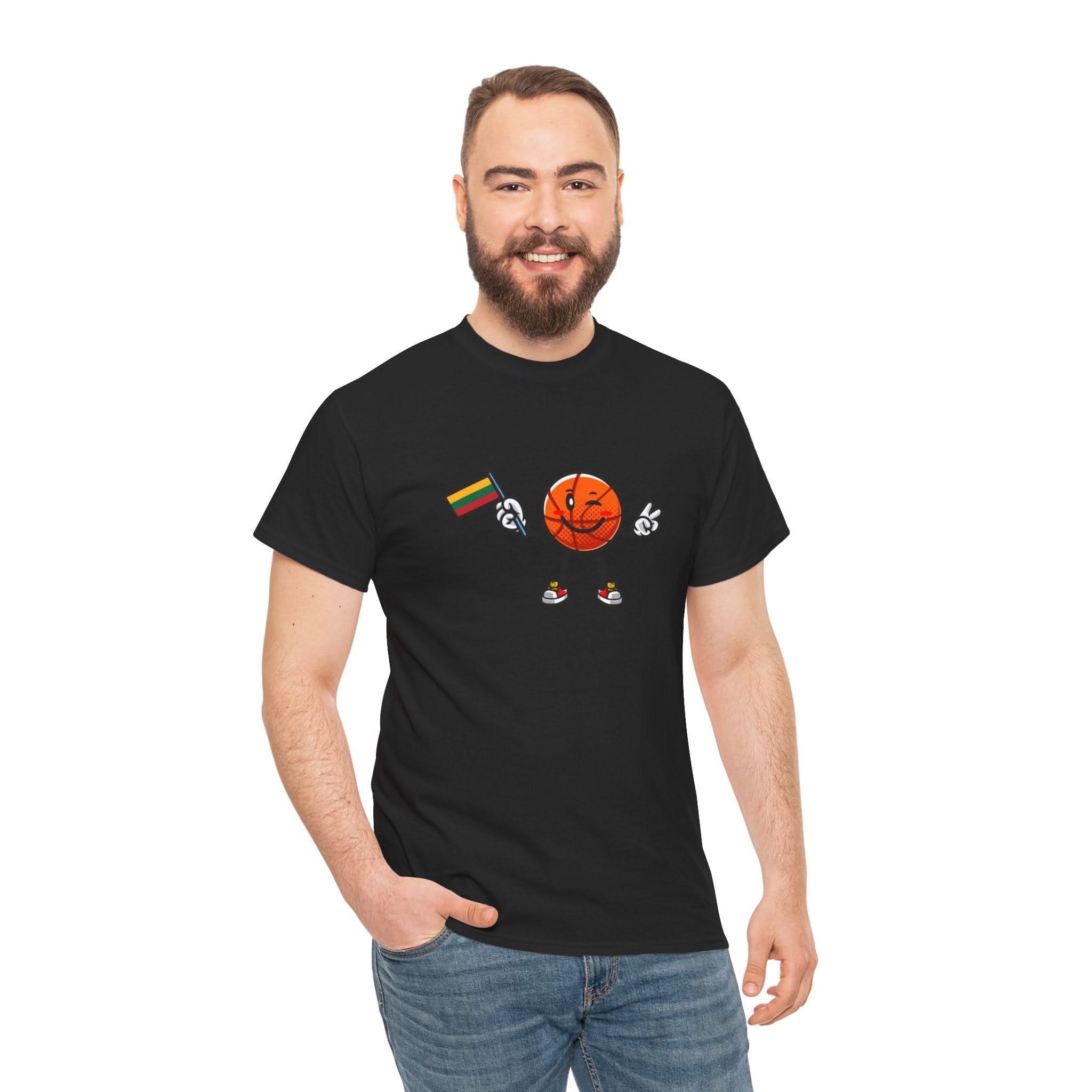 Fun Basketball - T-Shirt Unisex Heavy Cotton Tee