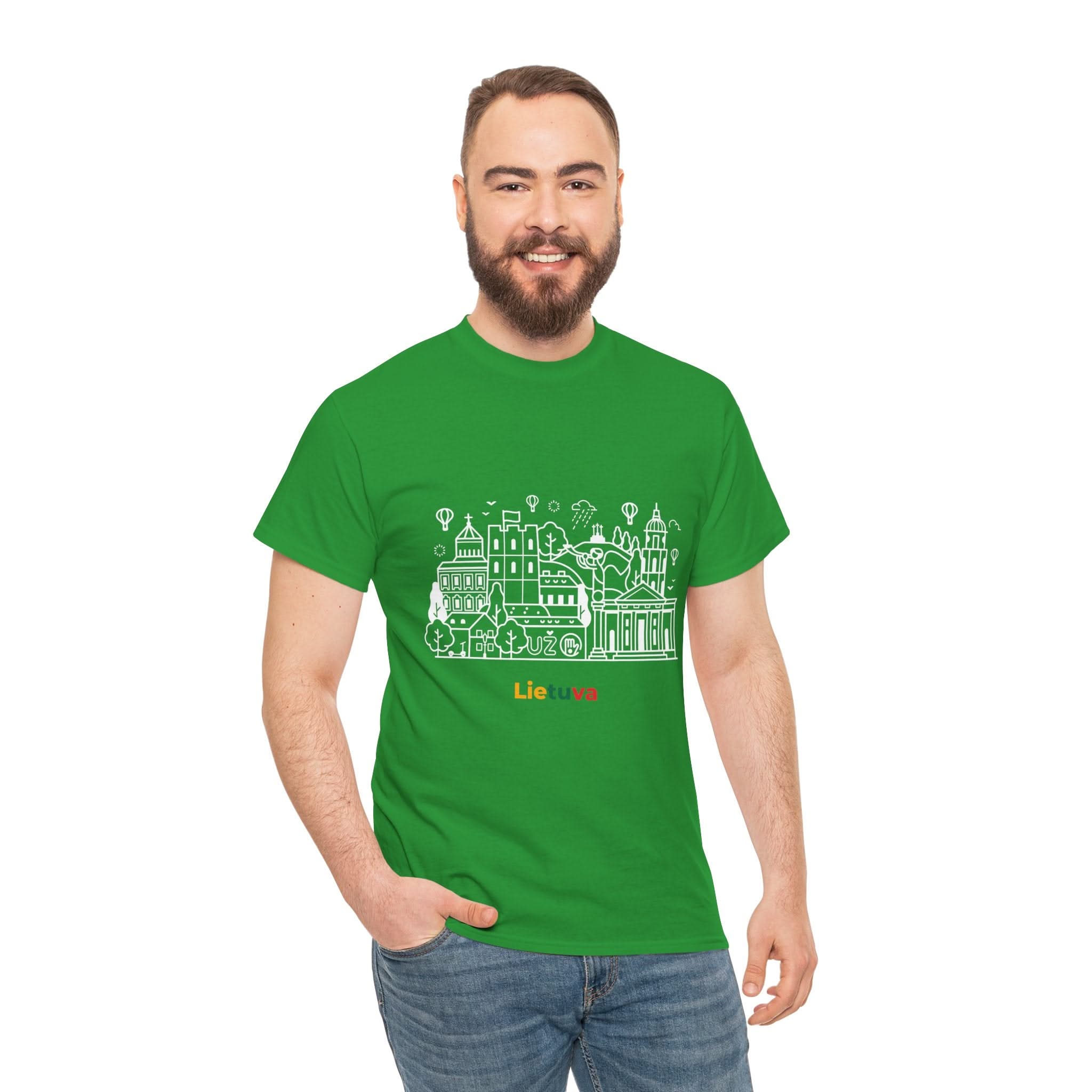 Lithuania Landmark T-Shirt - Unisex Heavy Cotton Tee