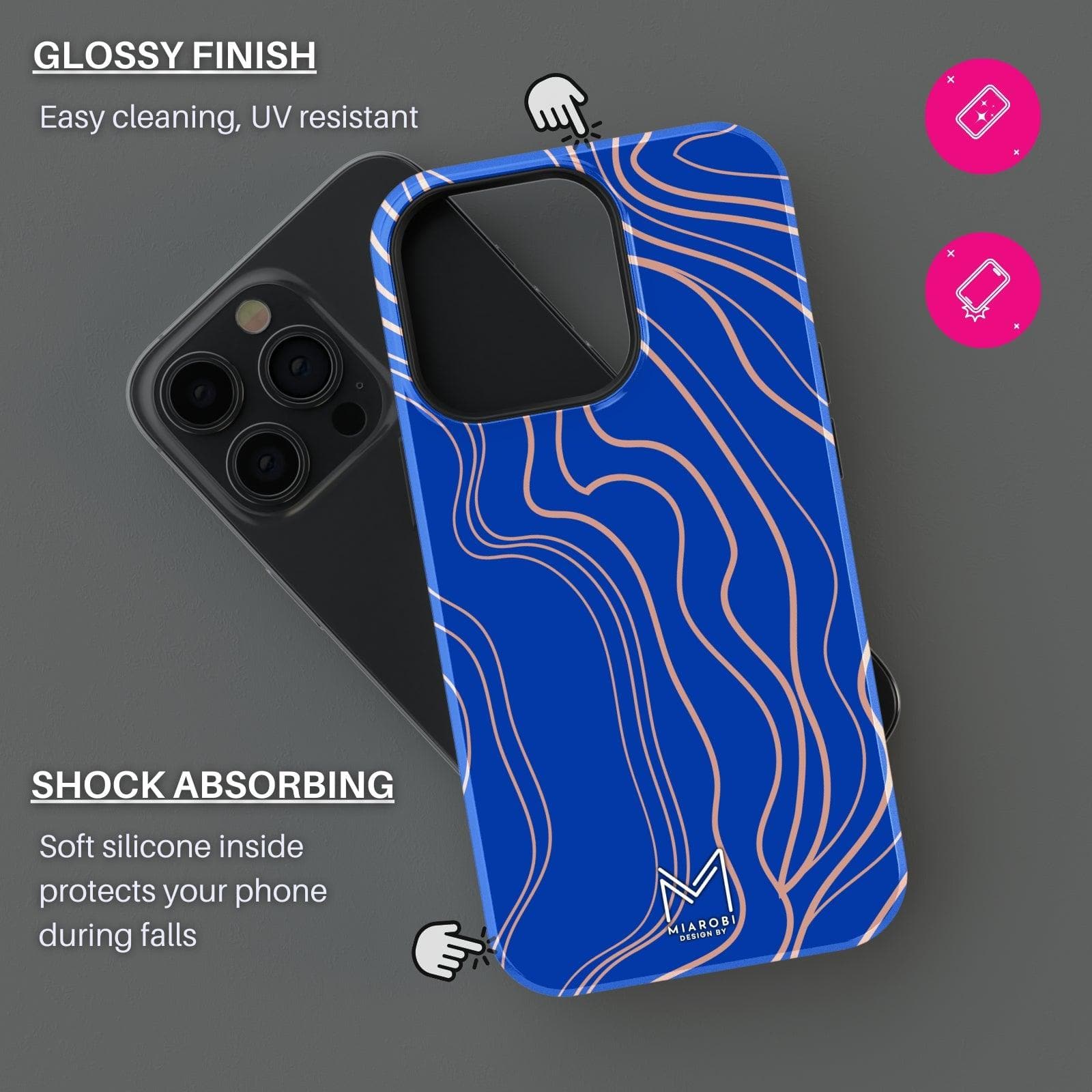 Art in Depth (Blue) Phone Case - Miarobi Design By