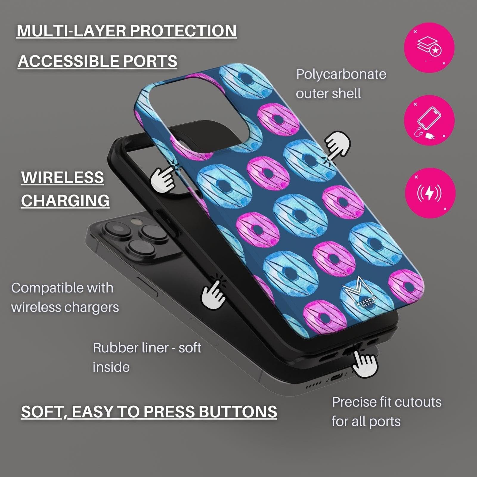 Berrylicious Bliss Phone Case - Miarobi Design By