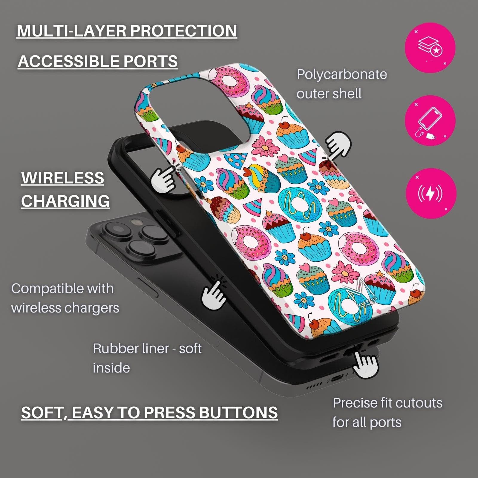 Birthday Cake Blast Phone Case - Miarobi Design By