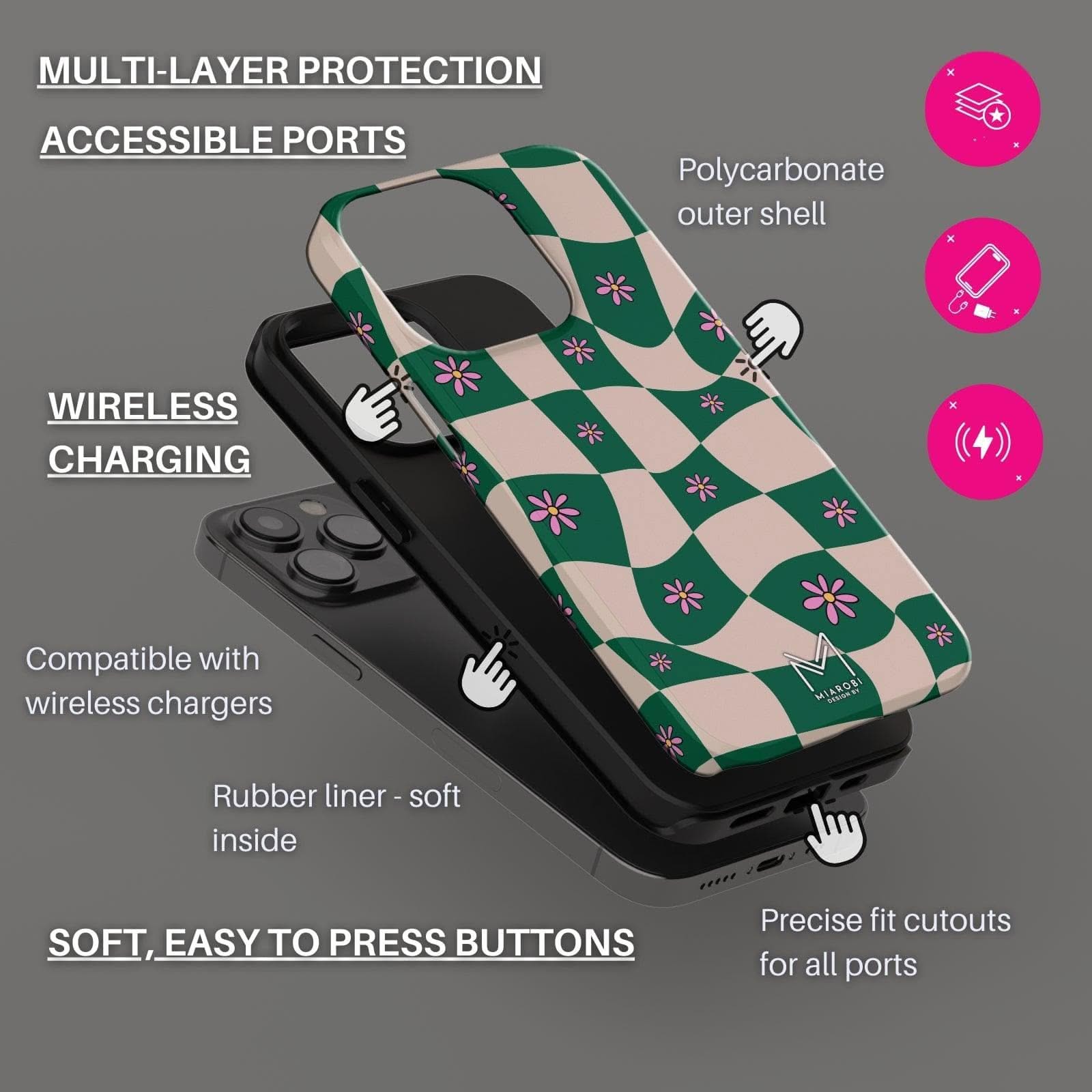 Blossom (Green) Phone Case - Miarobi Design By