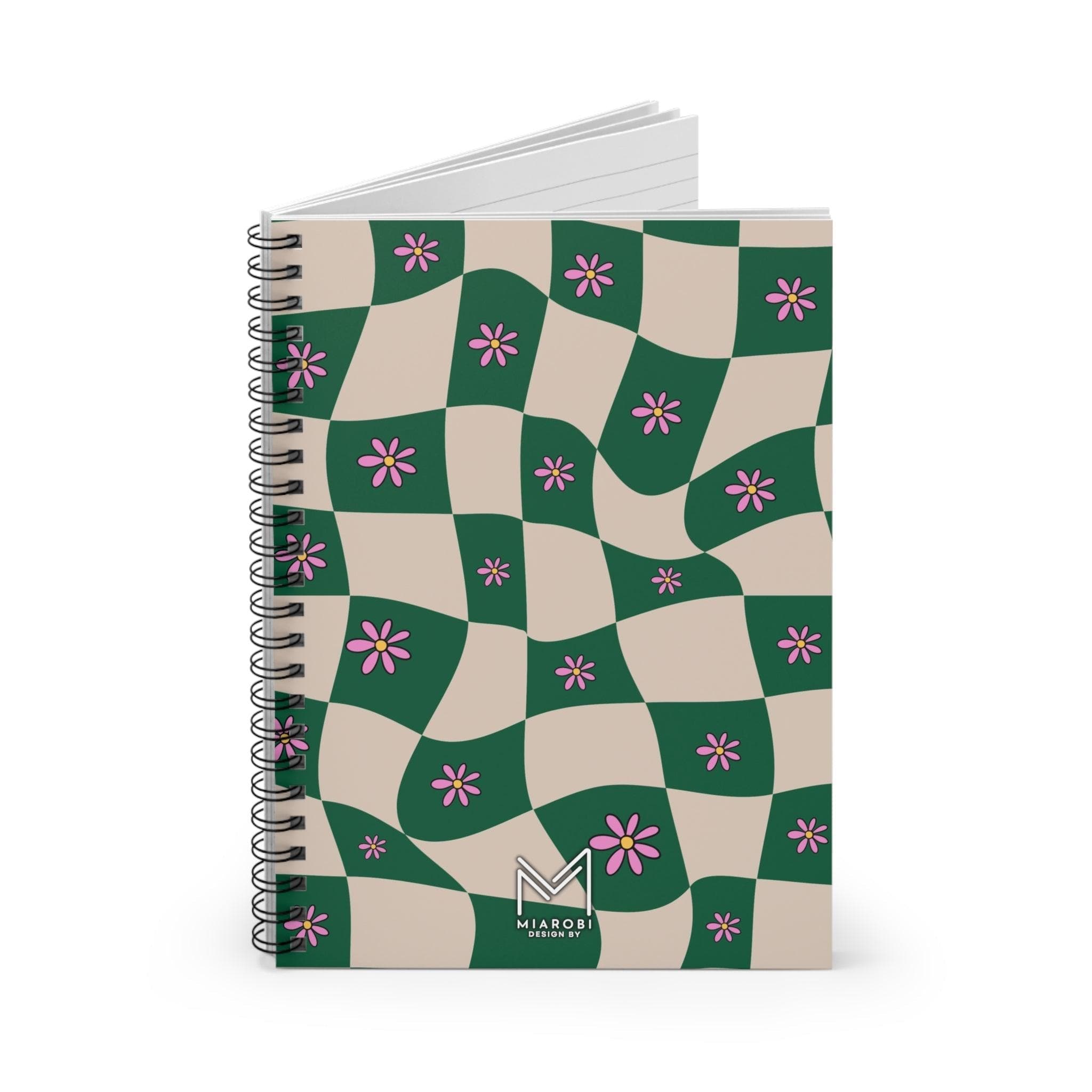 Blossom (Green) Spiral Notebook - Miarobi Design By