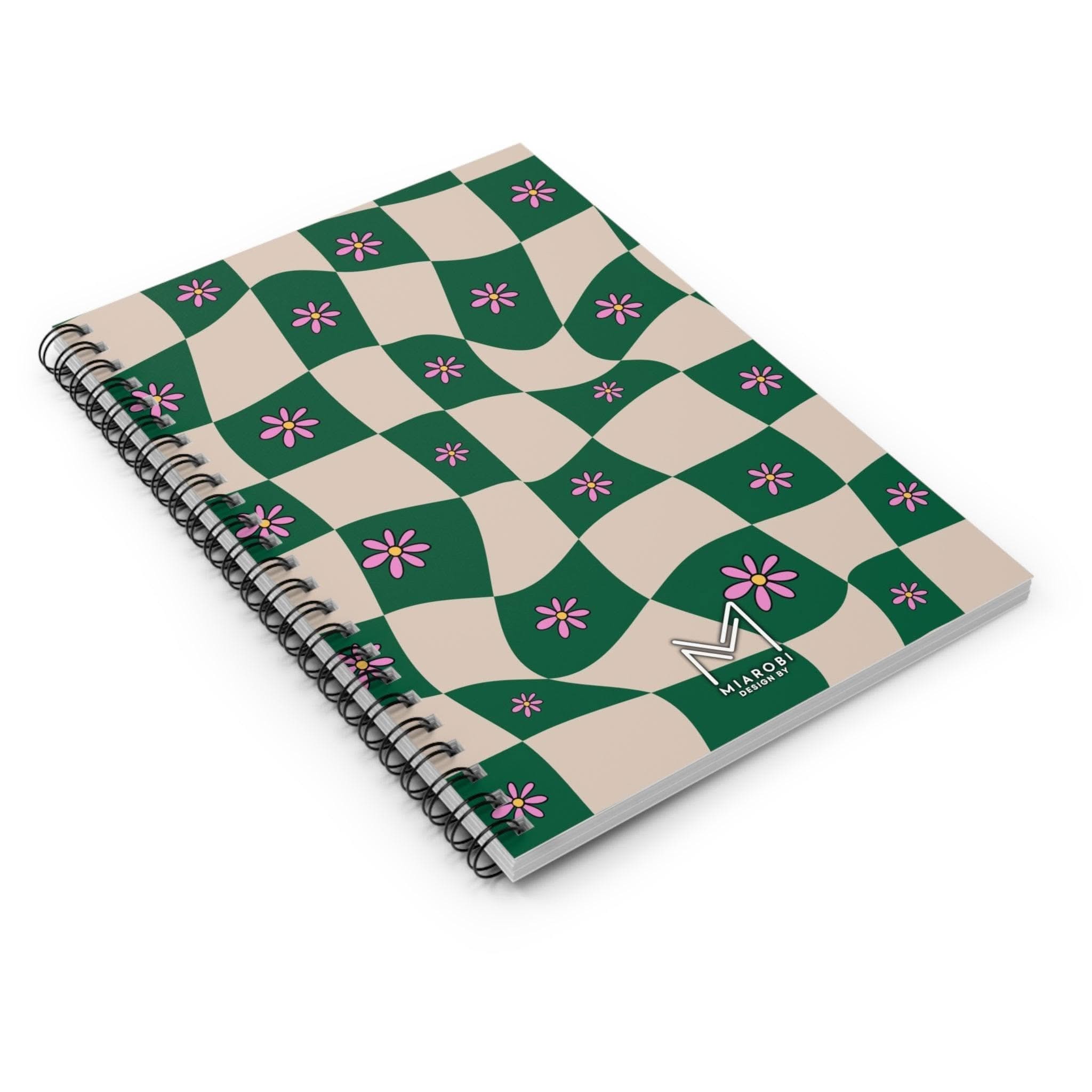Blossom (Green) Spiral Notebook - Miarobi Design By