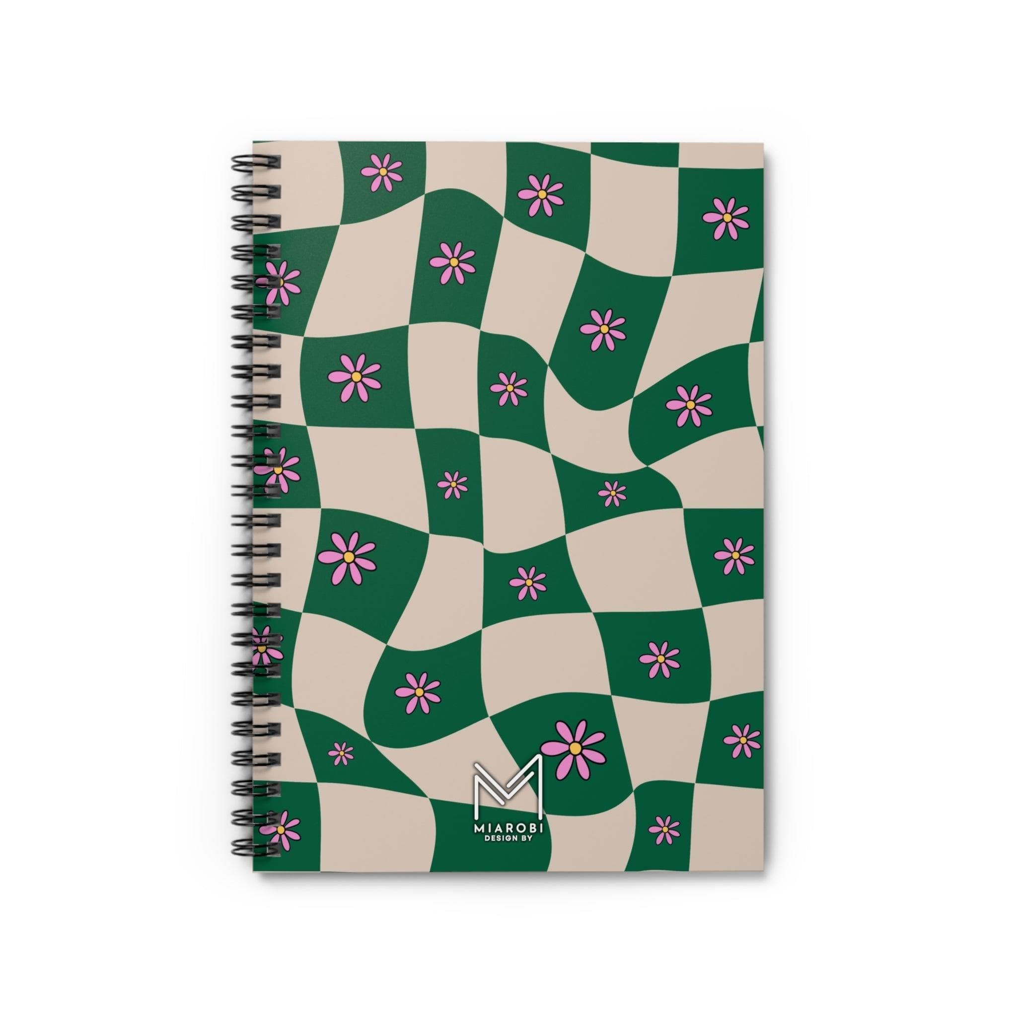 Blossom (Green) Spiral Notebook - Miarobi Design By