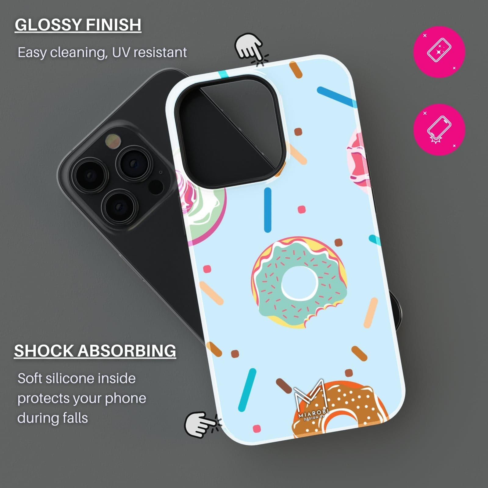 Blueberry Sprinkle Phone Case - Miarobi Design By