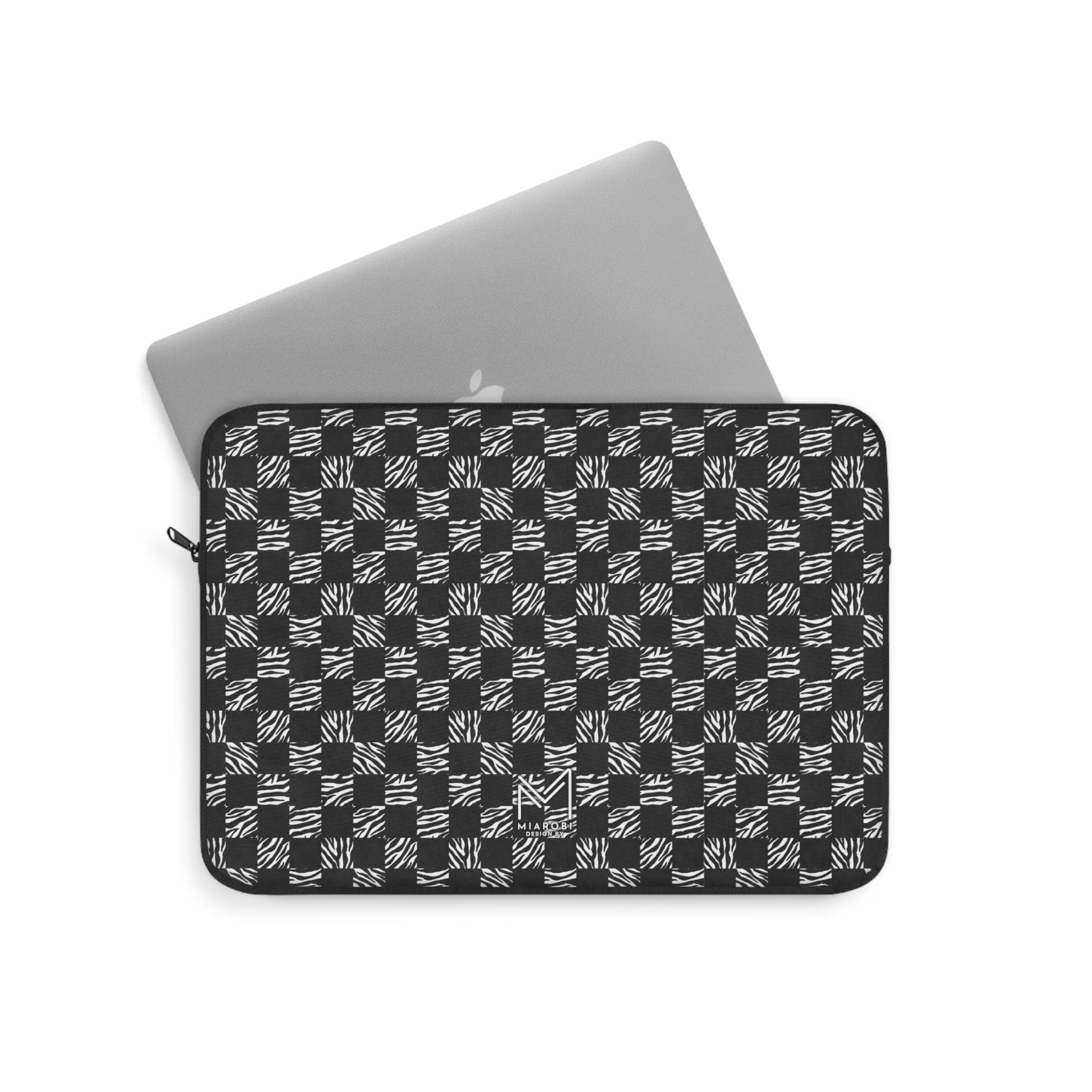 Checkered (Black & White) Laptop Sleeve - Miarobi Design By