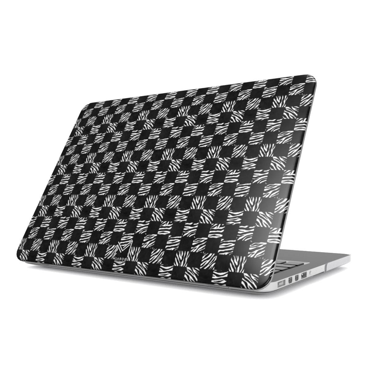 Checkered (Black & White) Macbook Hard Case - Miarobi Design By