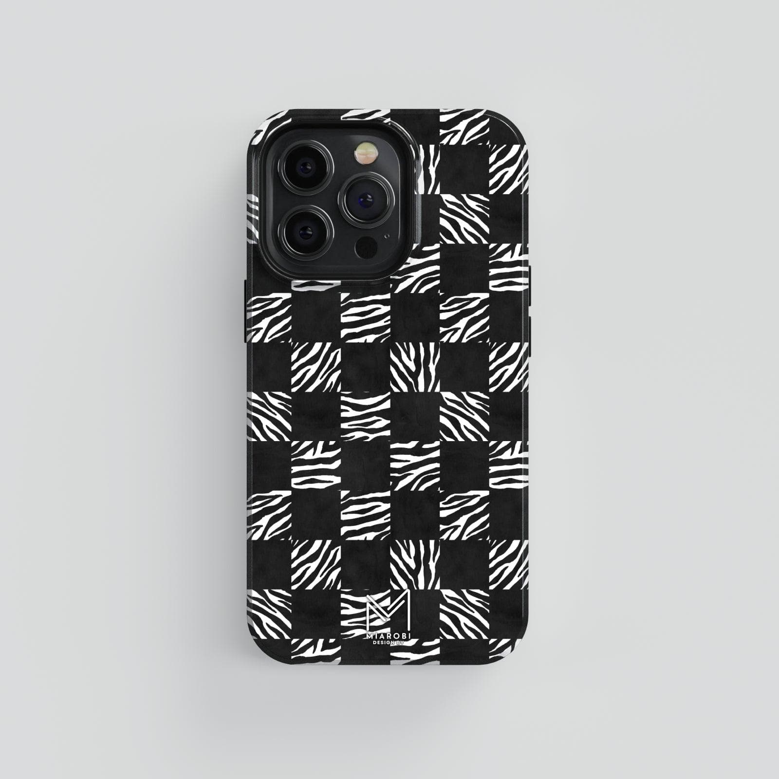 Checkered (Black & White) Phone Case - Miarobi Design By