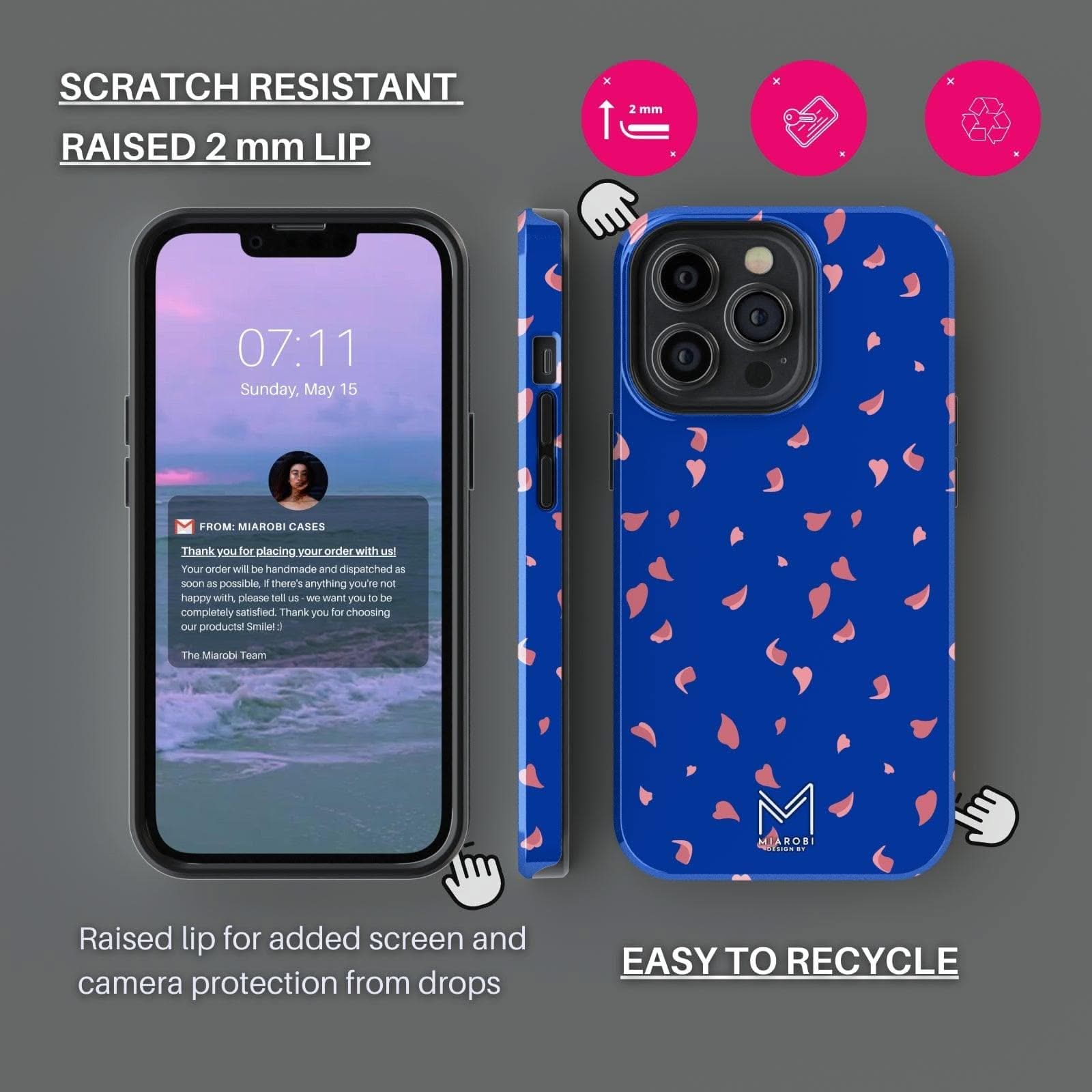 Cherry Blossom (Blue) Phone Case - Miarobi Design By
