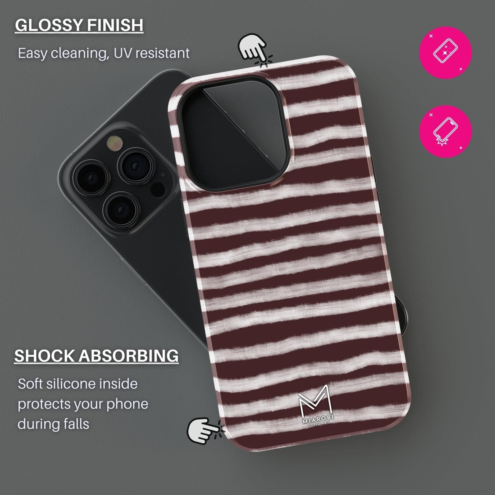 City Chic Zebra Life (Brown) Phone Case - Miarobi Design By