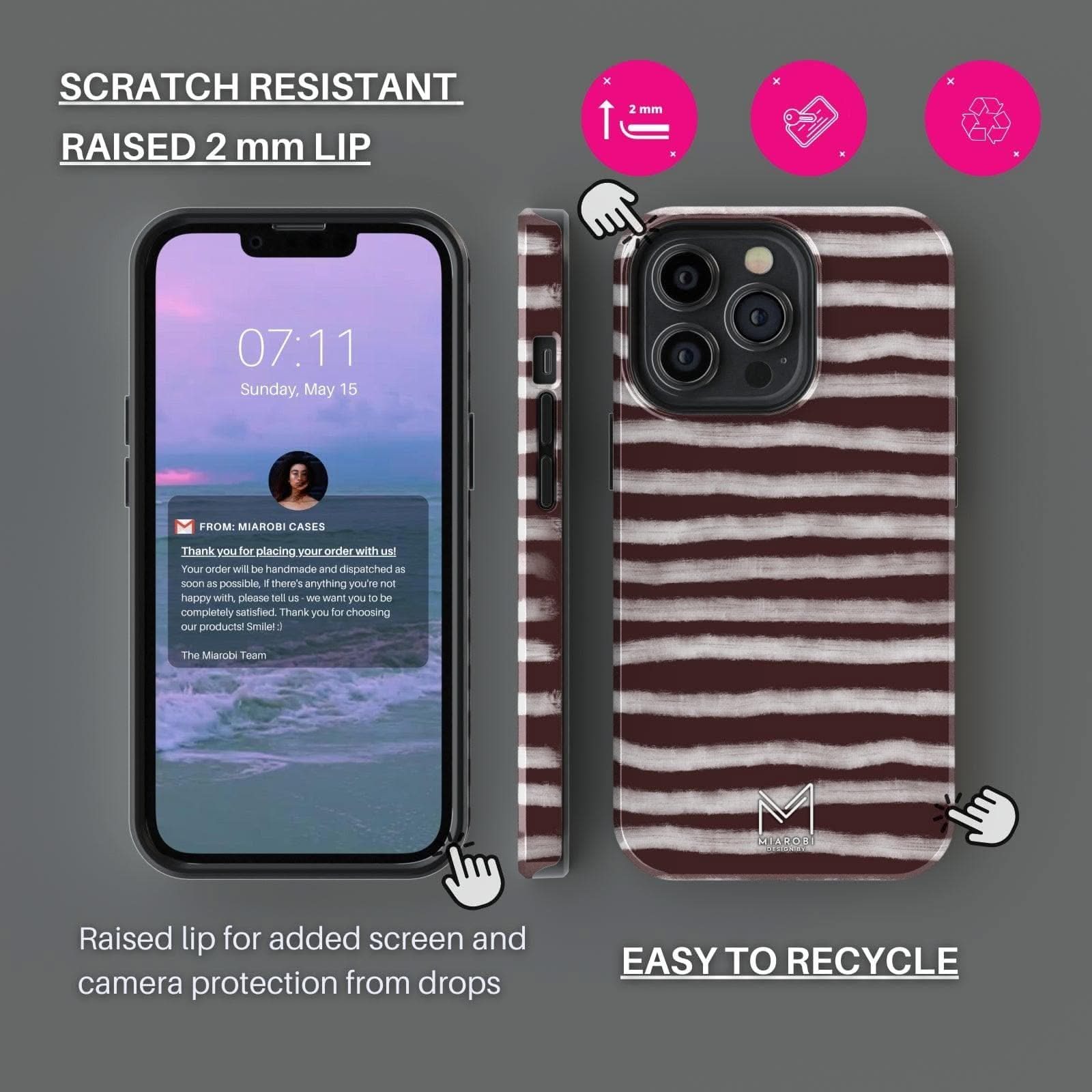 City Chic Zebra Life (Brown) Phone Case - Miarobi Design By