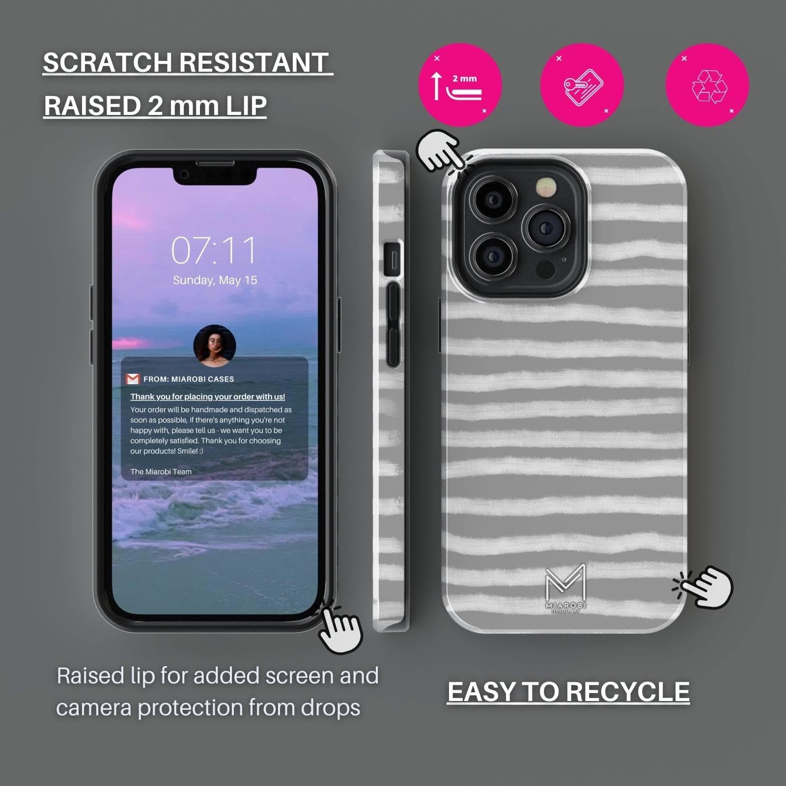 City Chic Zebra Life (Gray) Phone Case - Miarobi Design By