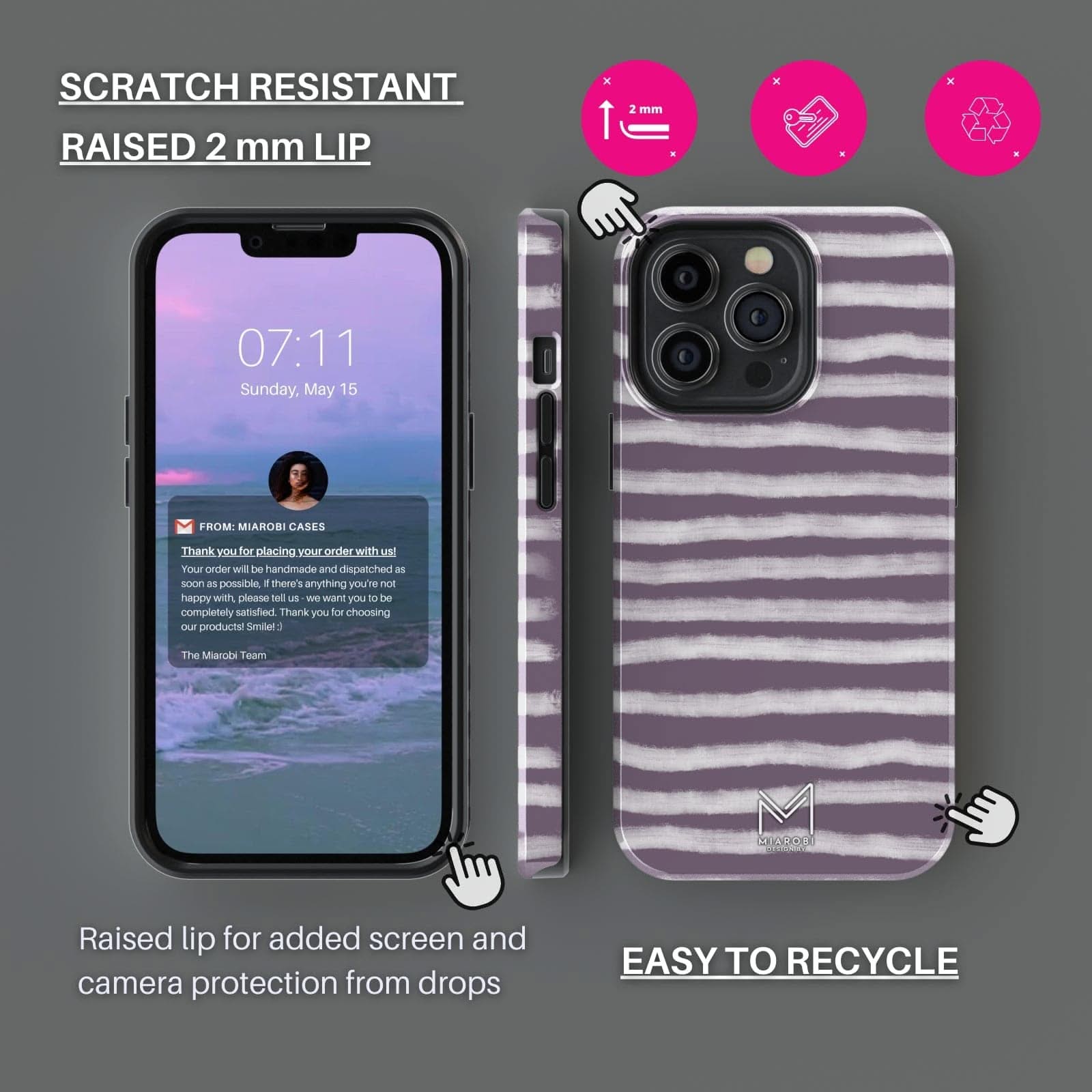 City Chic Zebra Life (Lavander) Phone Case - Miarobi Design By
