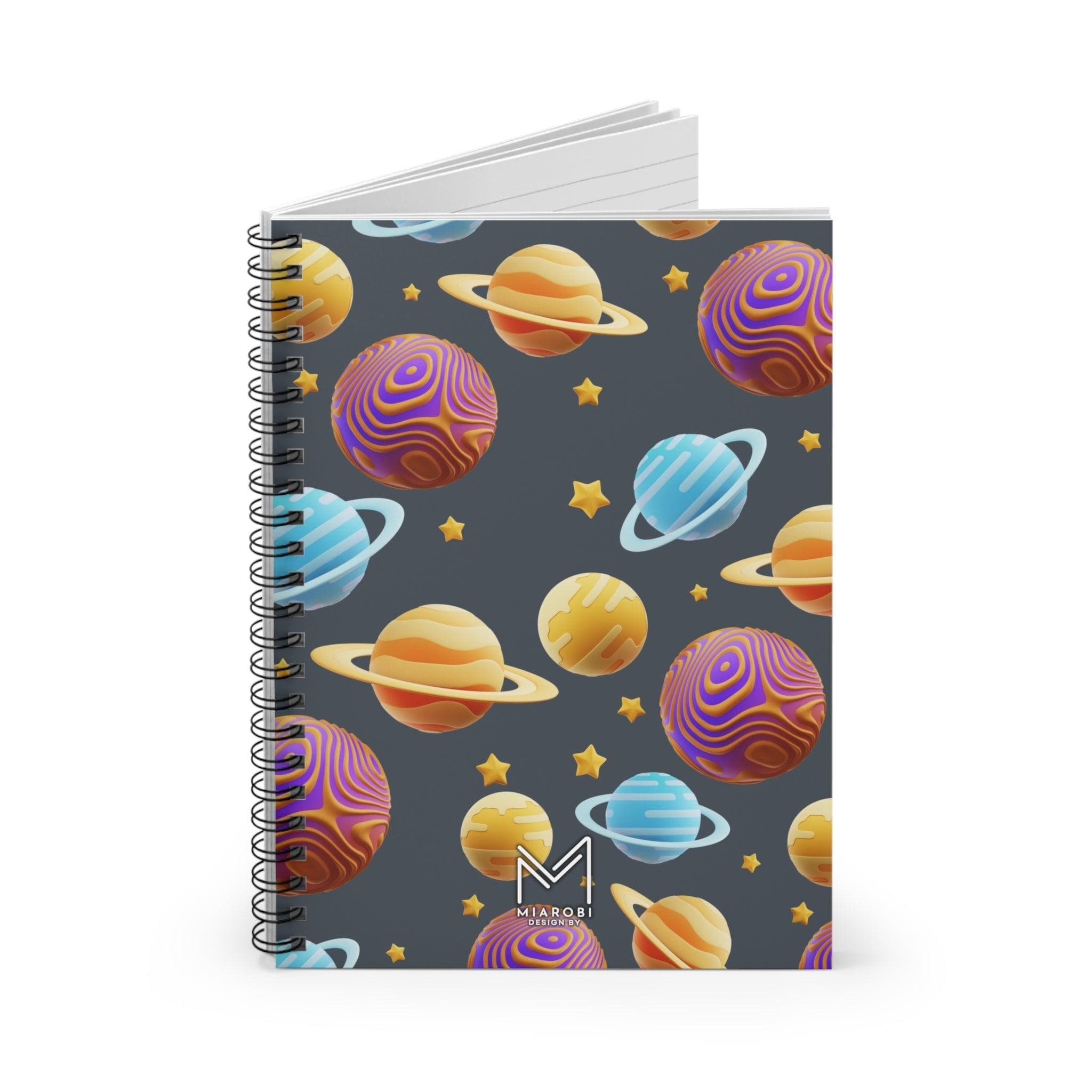 Cosmic Art Spiral Notebook - Miarobi Design By