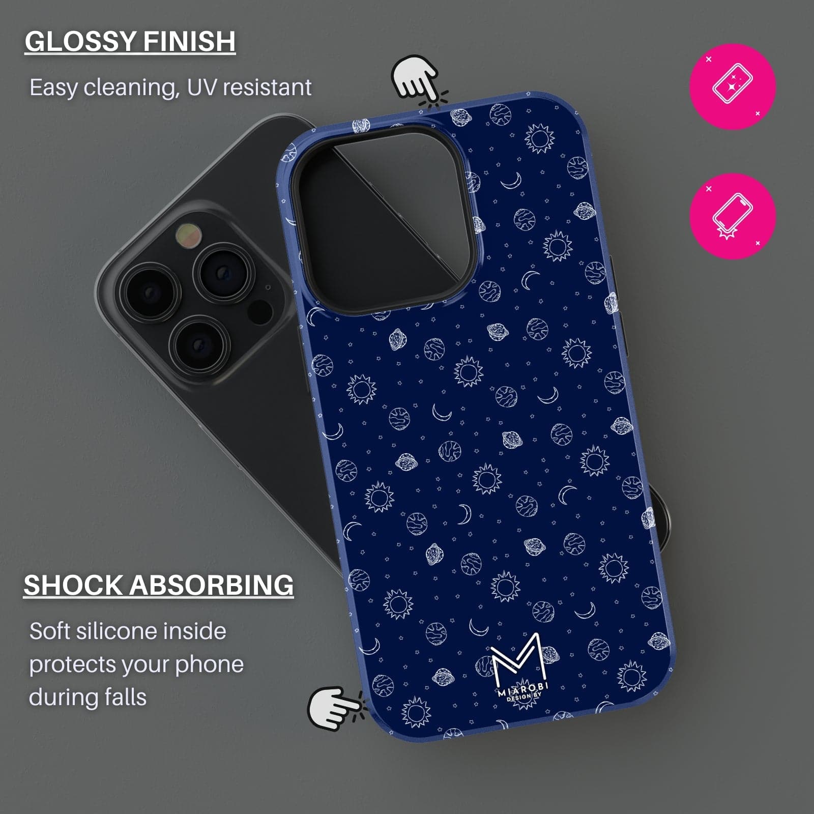 Cosmic Darkness Phone Case - Miarobi Design By