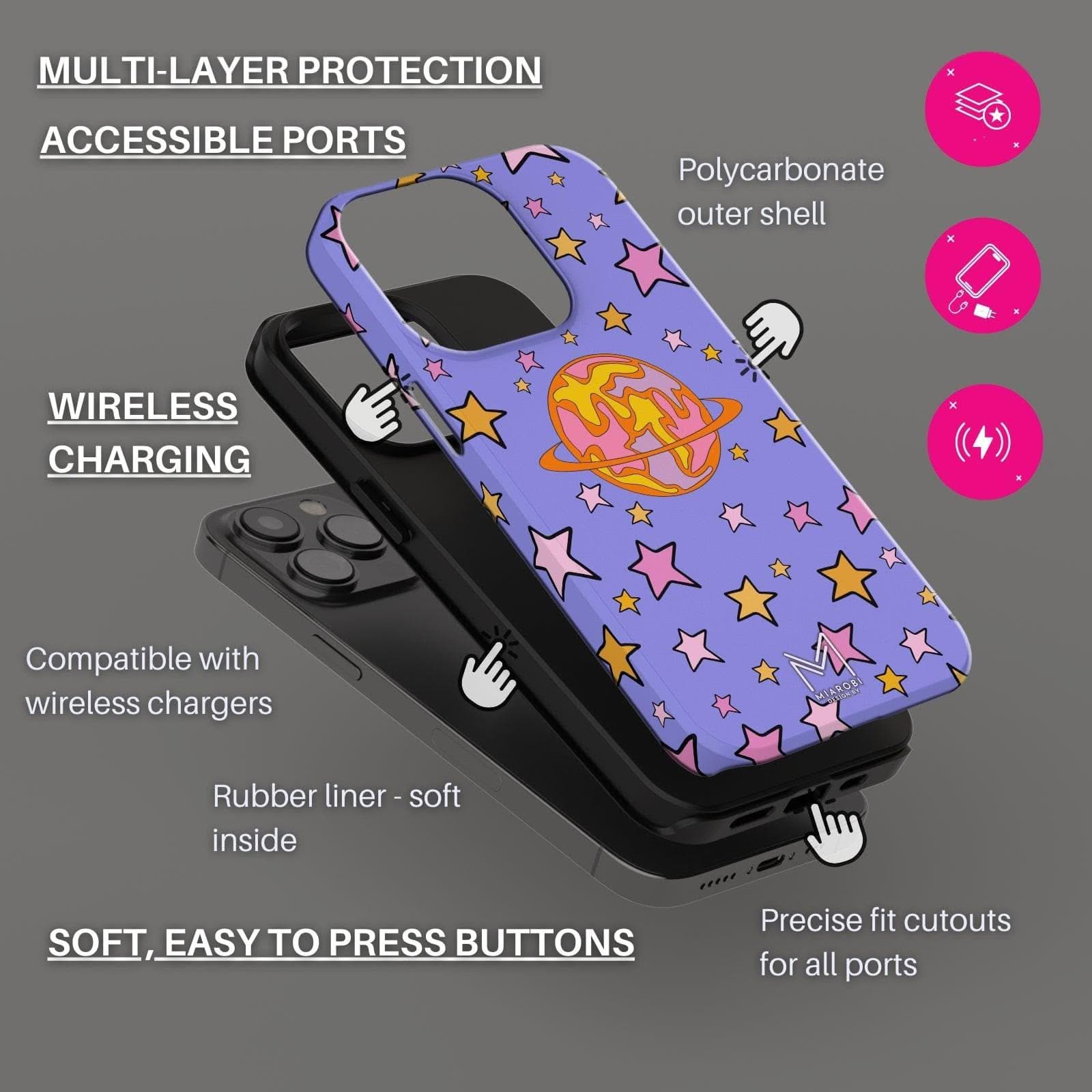 Cosmic Dreams (Blue) Phone Case - Miarobi Design By