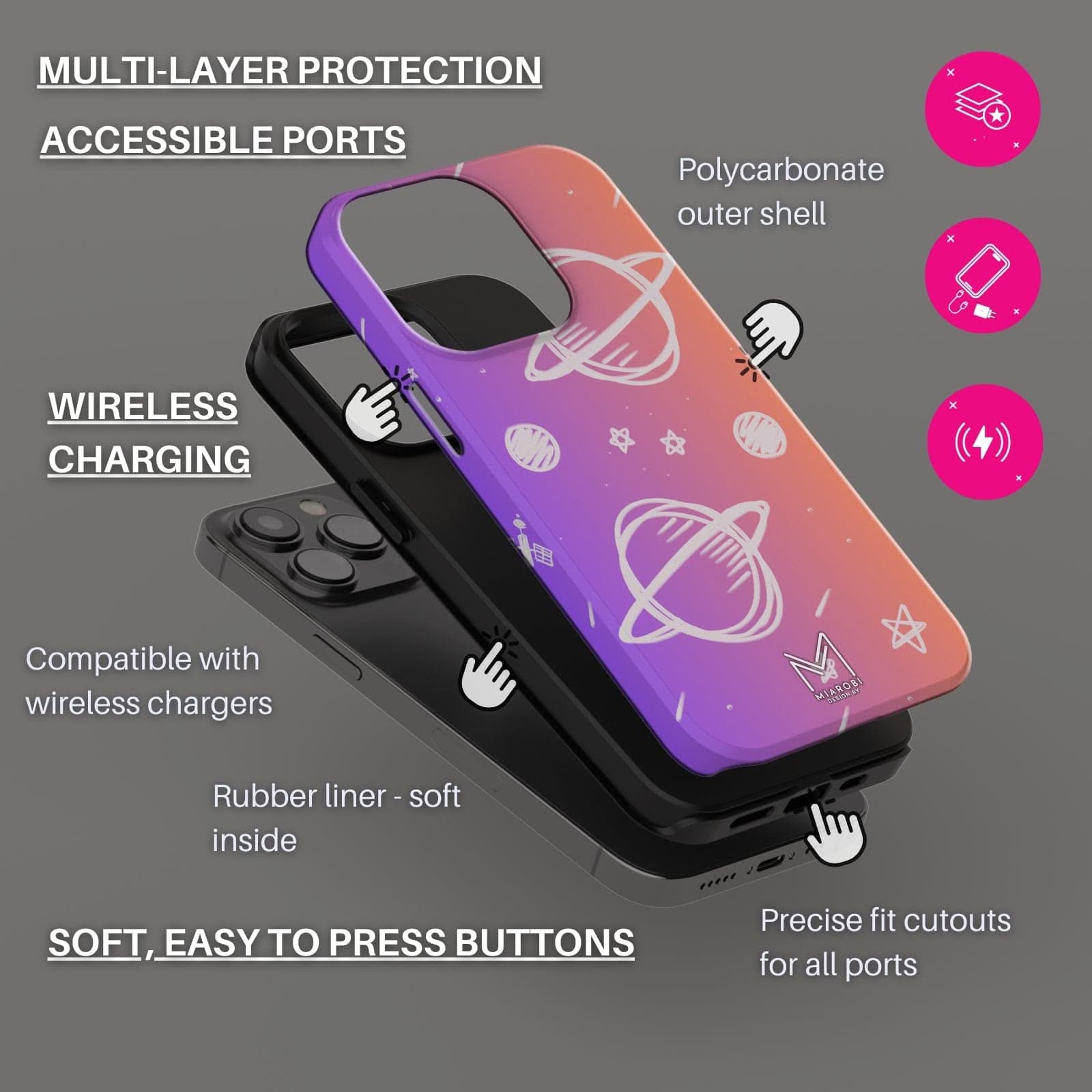 Cosmic Muse Phone Case - Miarobi Design By