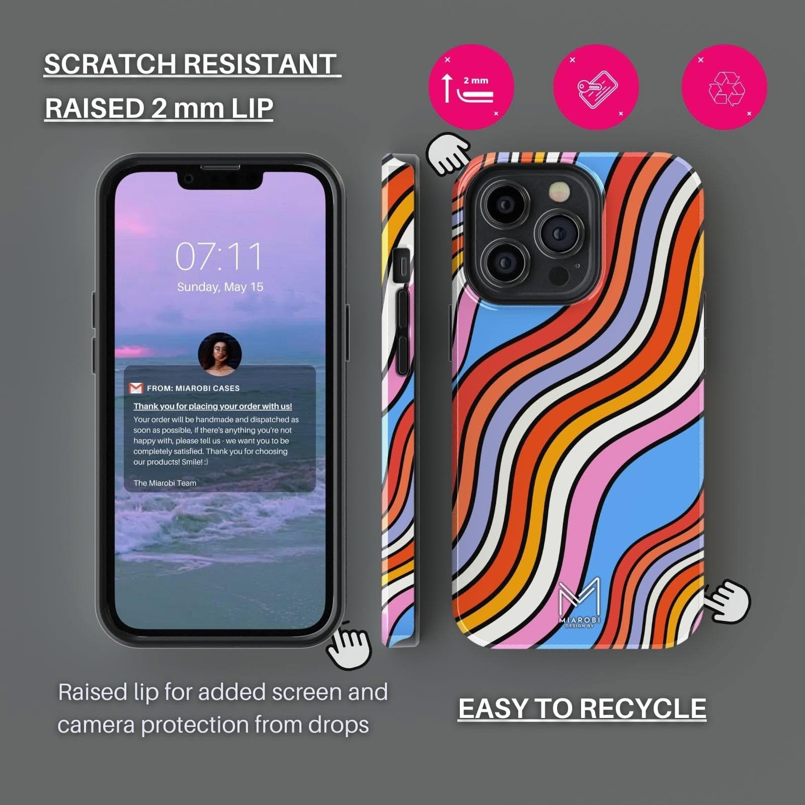 Crazy Mood (Blue) Phone Case - Miarobi Design By