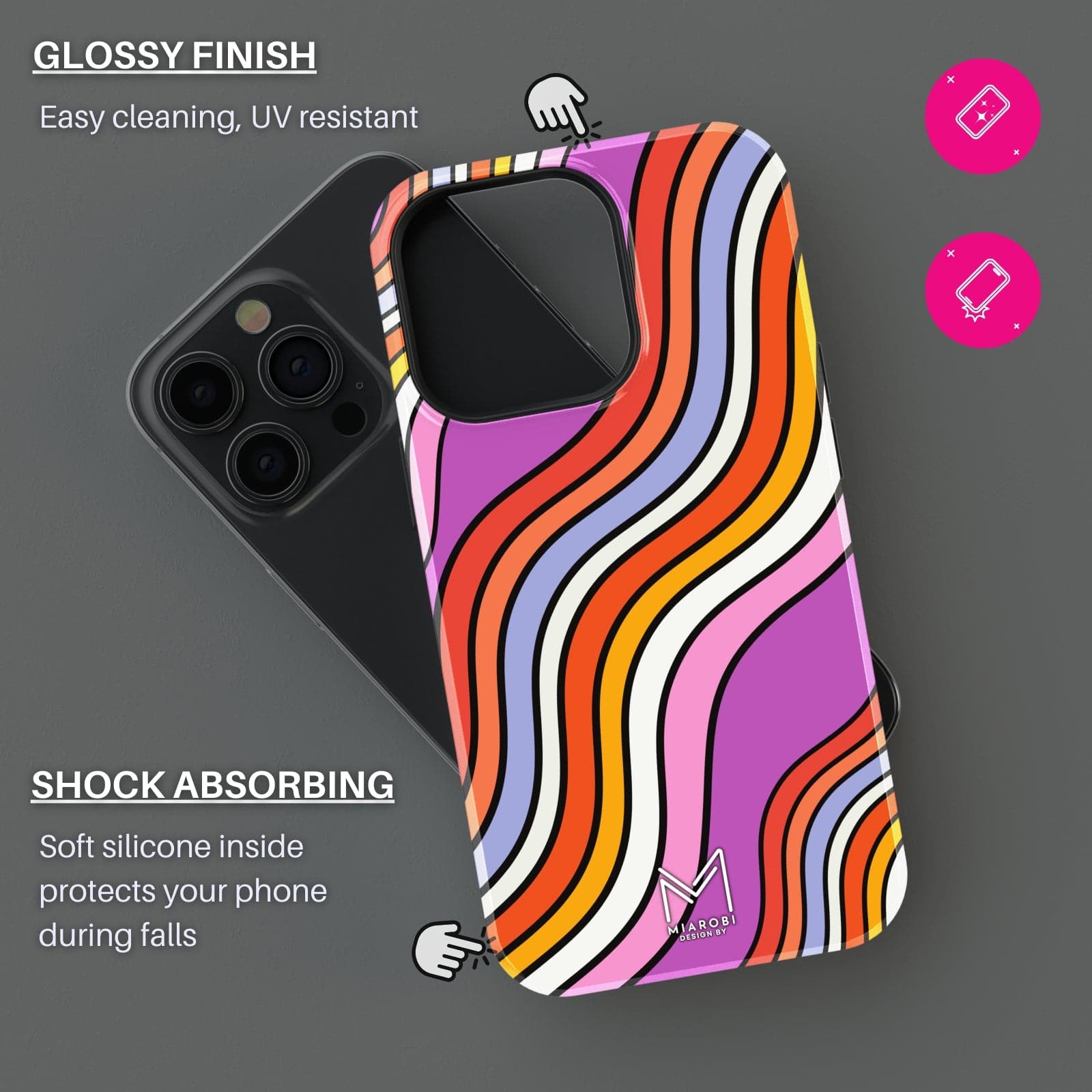 Crazy Mood (Pink) Phone Case - Miarobi Design By