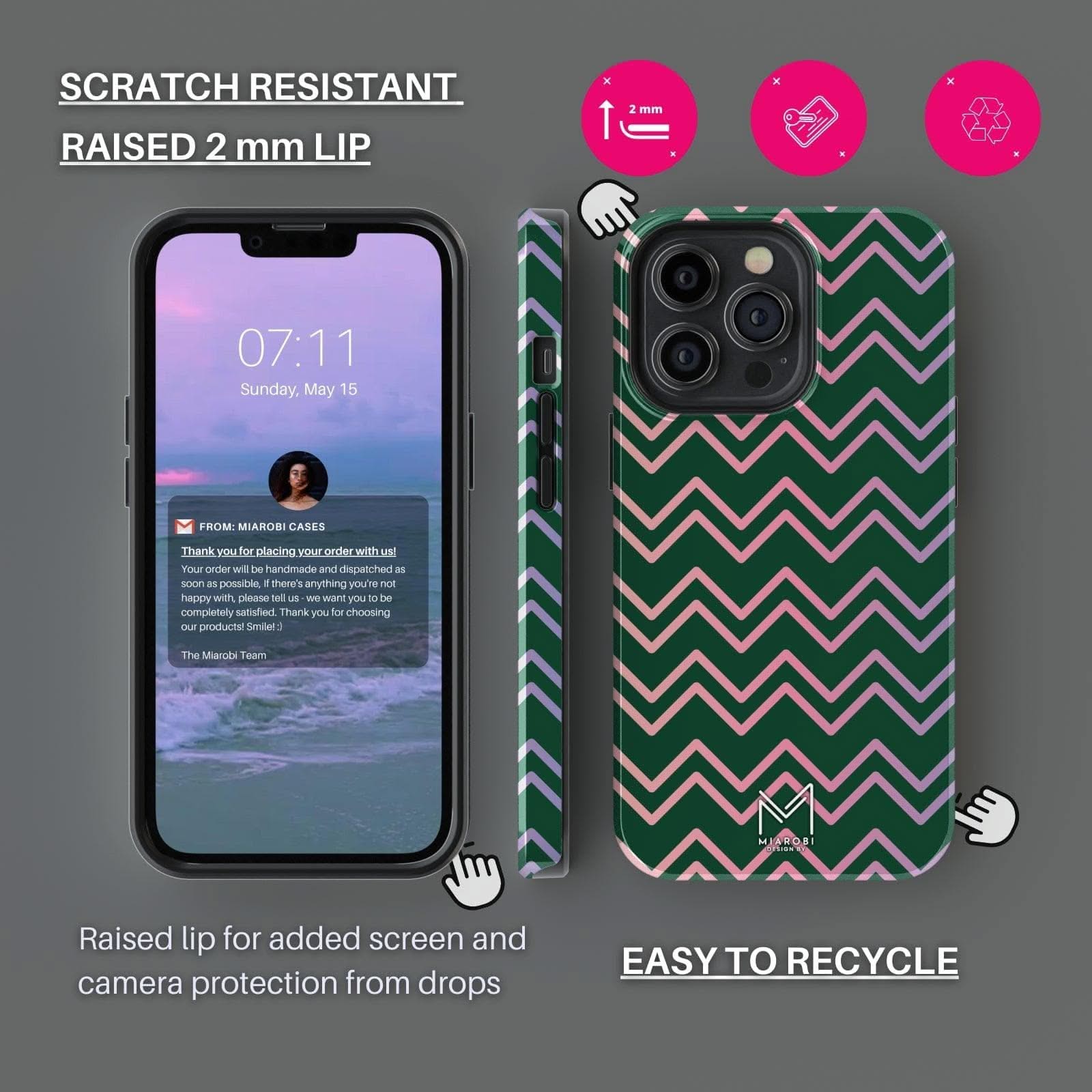 Disco Vibes (Green) Phone Case - Miarobi Design By