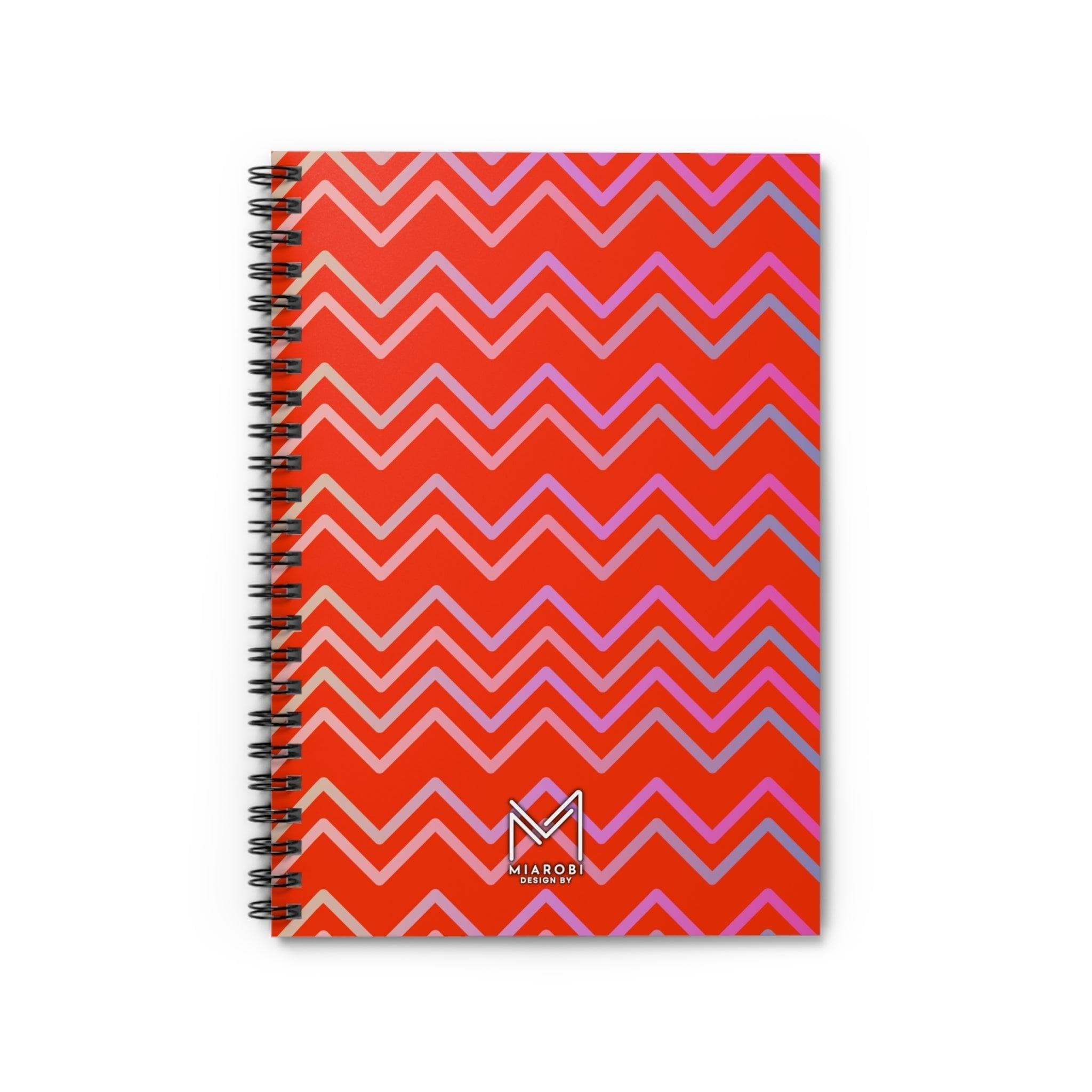 Disco Vibes (Red) Spiral Notebook - Miarobi Design By