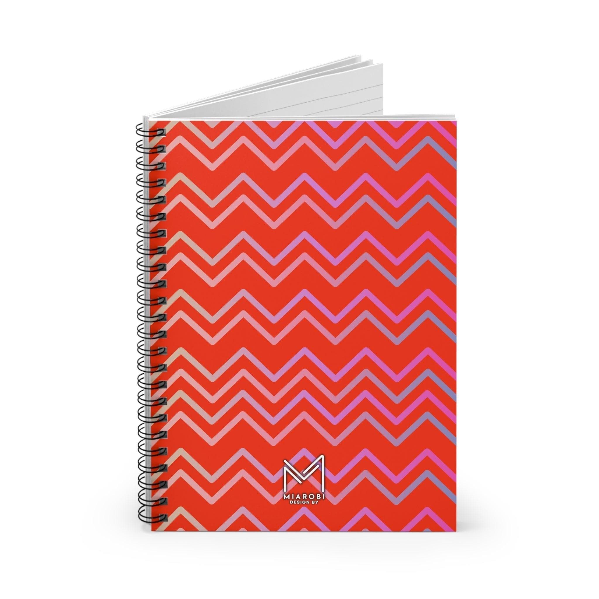 Disco Vibes (Red) Spiral Notebook - Miarobi Design By