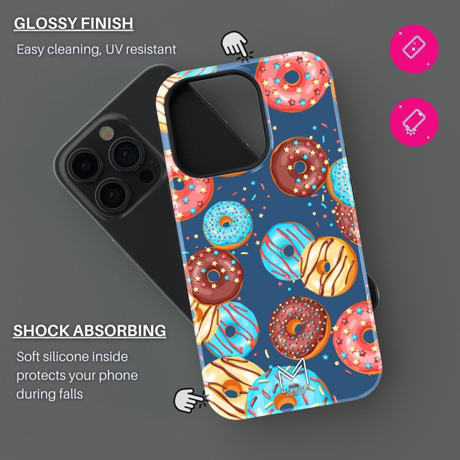 Donut Party (Blue) Phone Case - Miarobi Design By