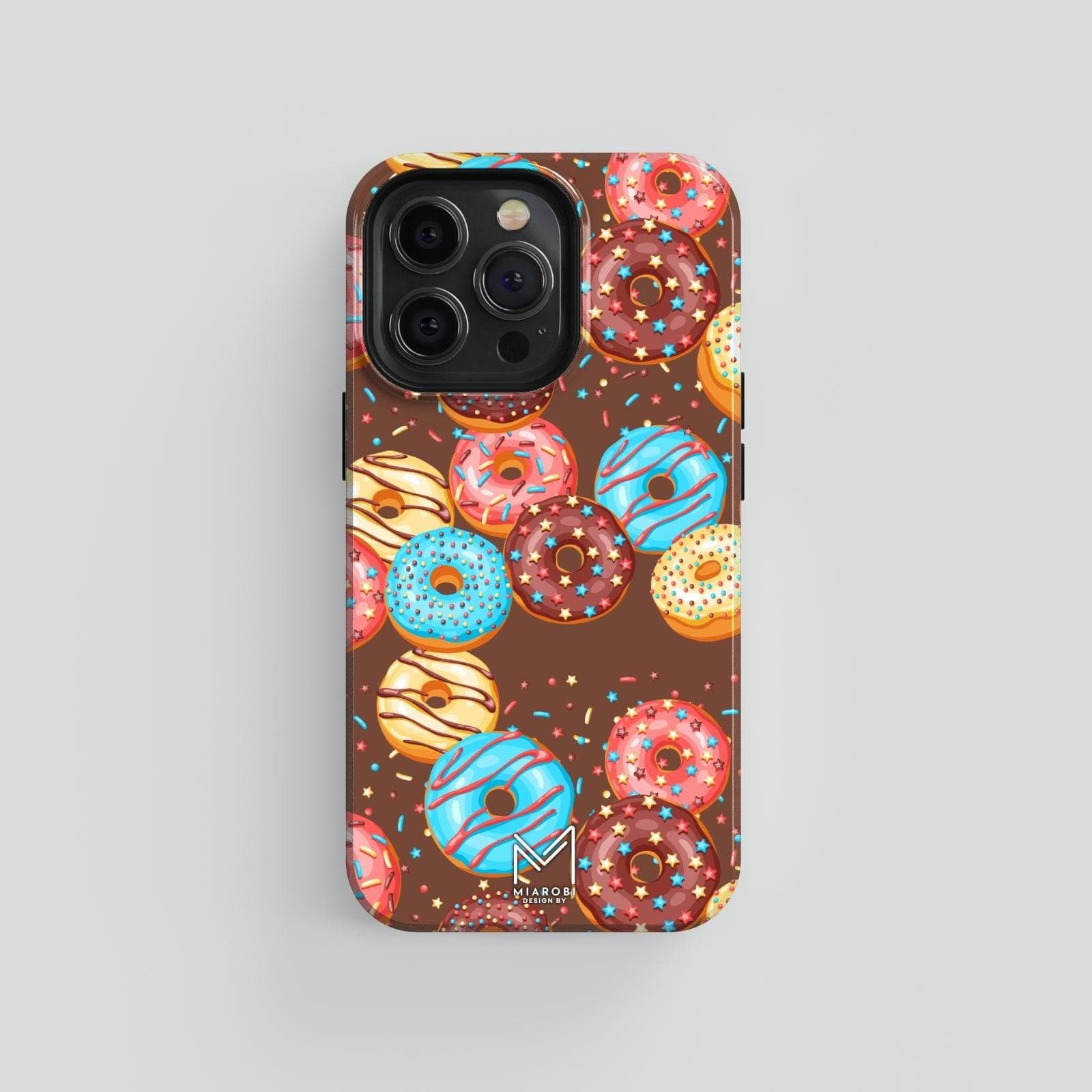 Donut Party (Brown) Phone Case - Miarobi Design By